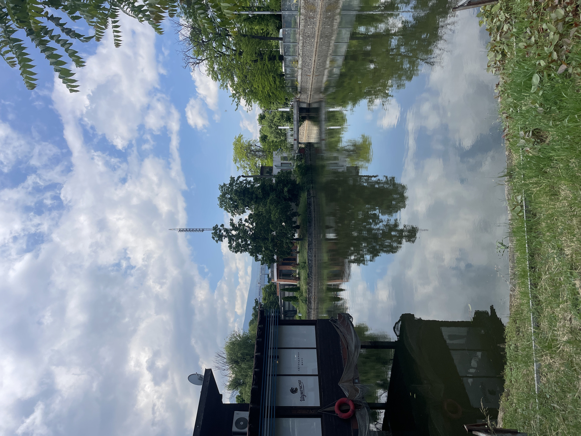 Morning scenes captured around Sofia waterways and sculpture