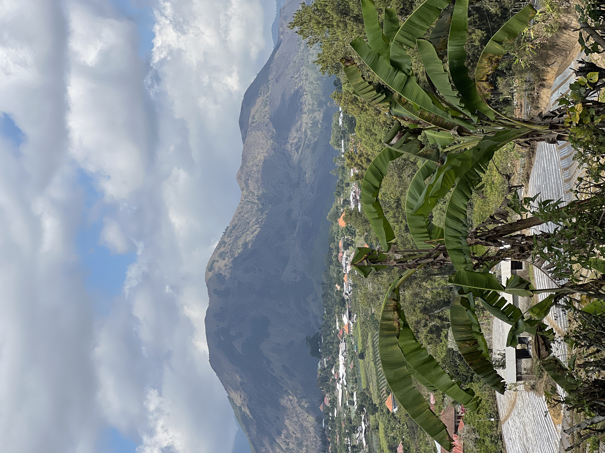 Riding through Kintamani's volcanic highland roads
