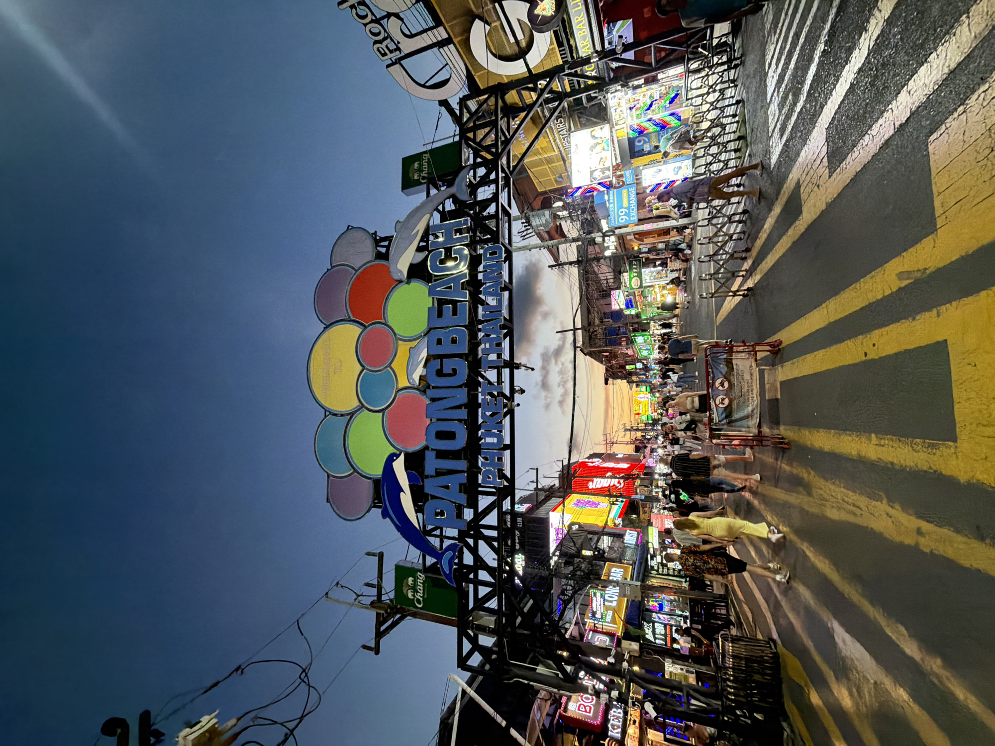 Patong Beach nightlife district documented from multiple angles