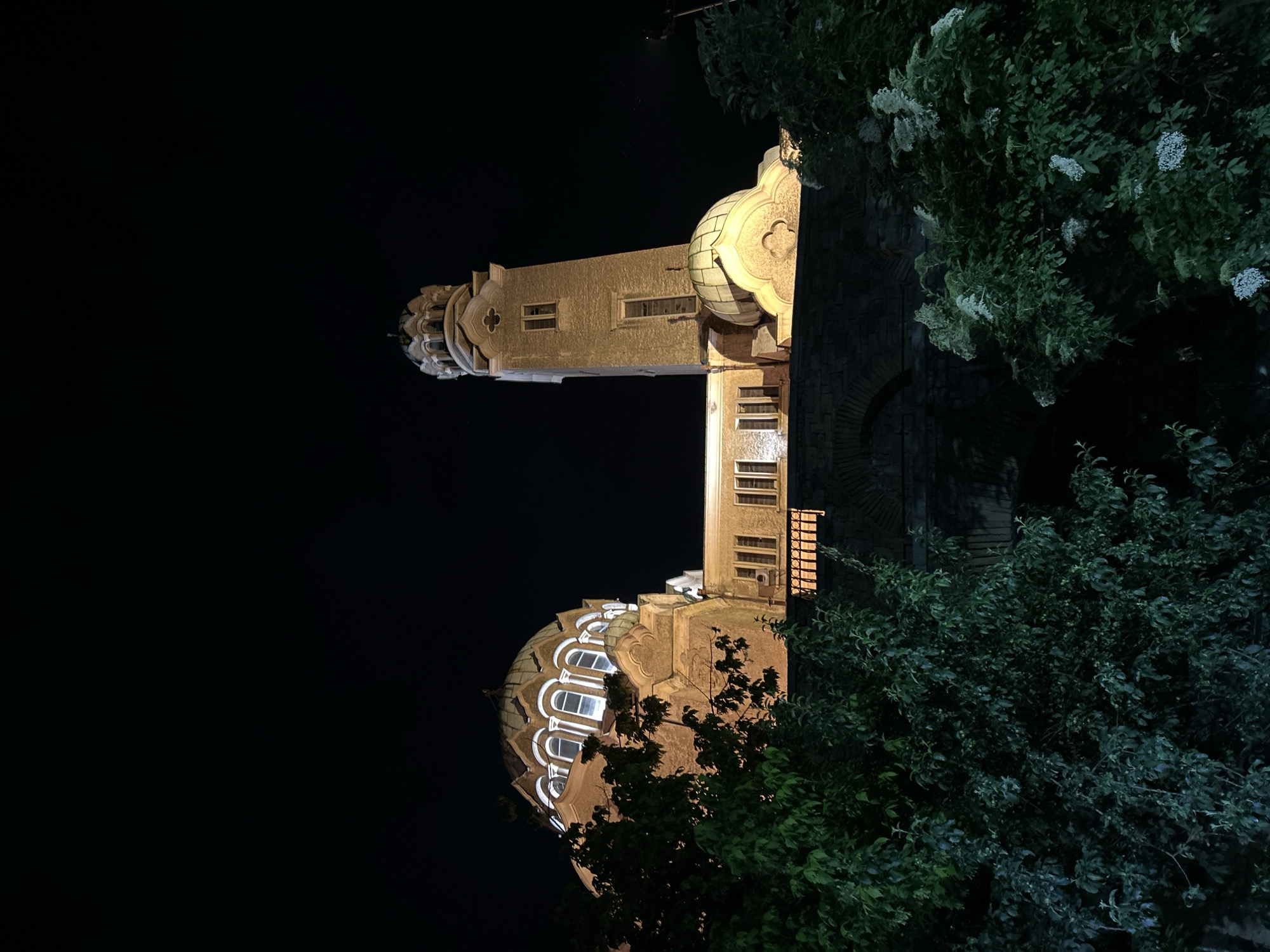 Nighttime scenes documented in historic Veliko Tarnovo, Bulgaria