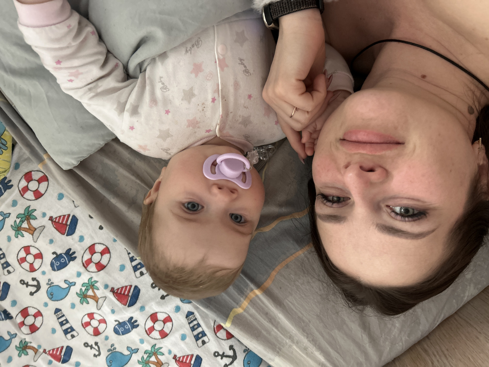 Quiet domestic moments captured in Rusalevka bedroom scene