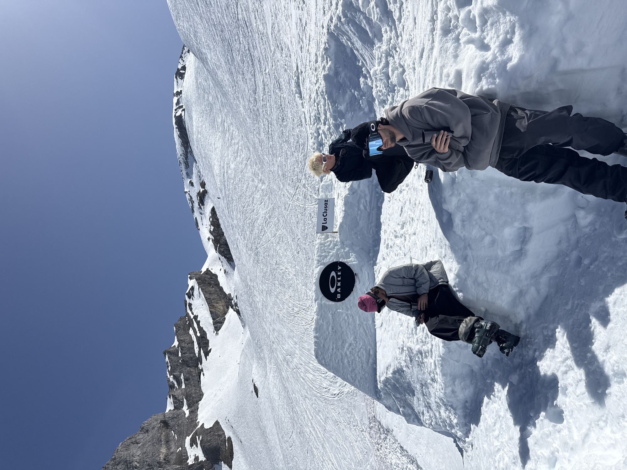 Skiers enjoy spring slopes in La Giettaz, France