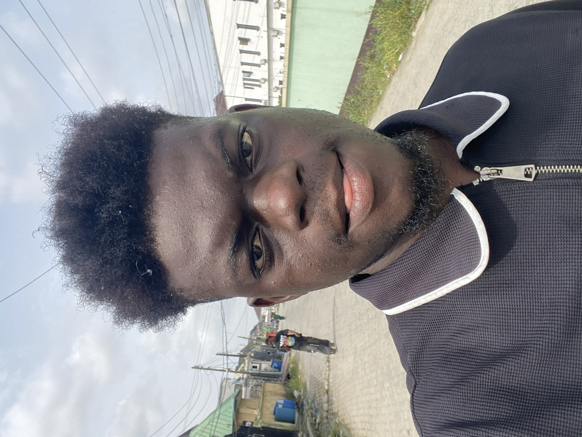Young man recorded outdoors in Lekki, Nigeria