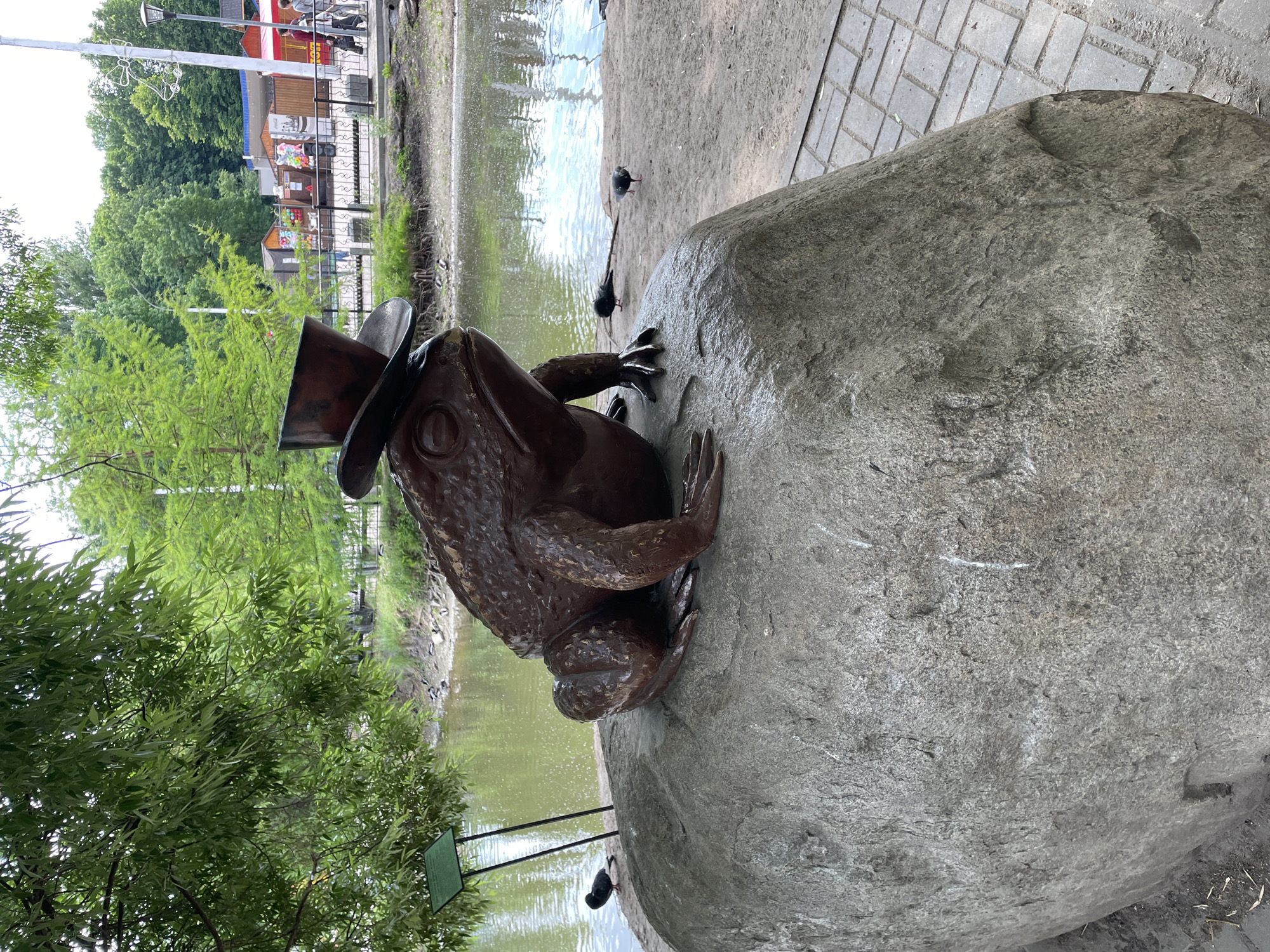 Park attractions and sculptures documented in Brest, Belarus