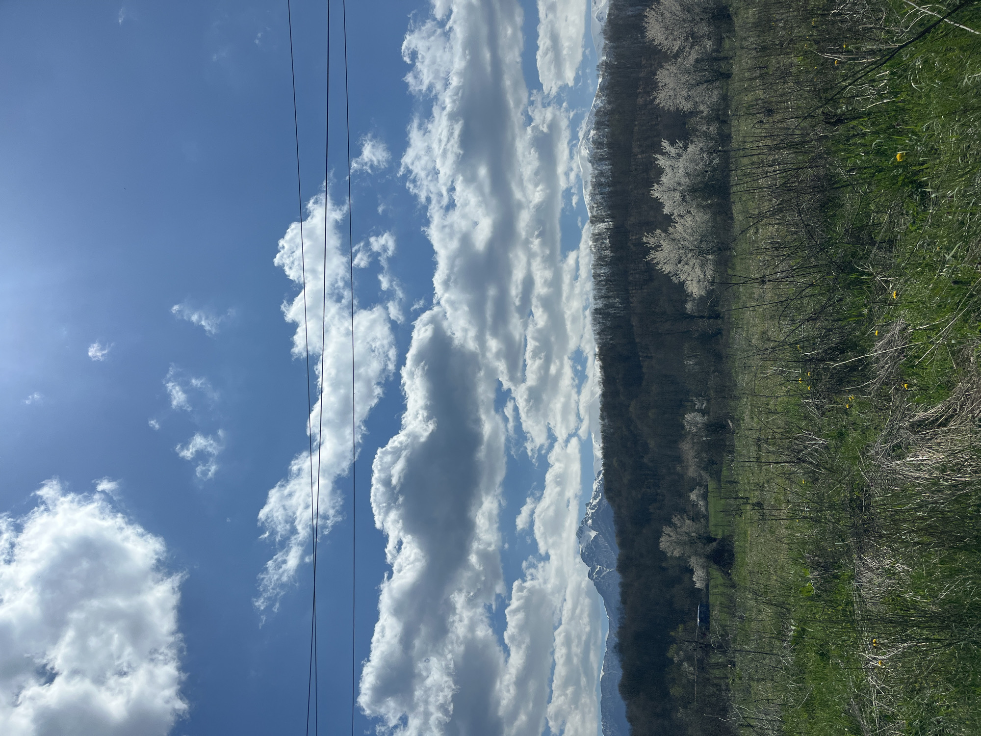 Spring sky photographed in Apriltsi, Bulgaria