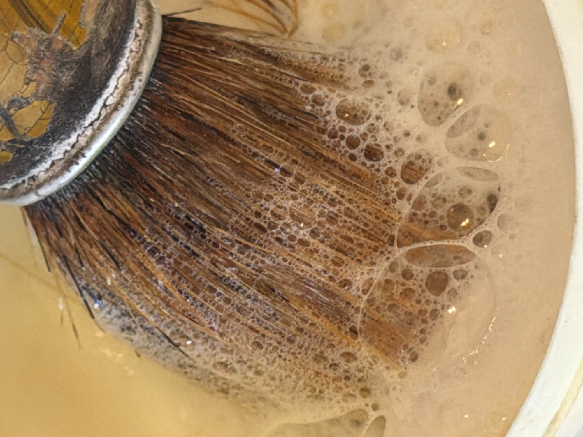 Man documents morning grooming routine in Luxembourg