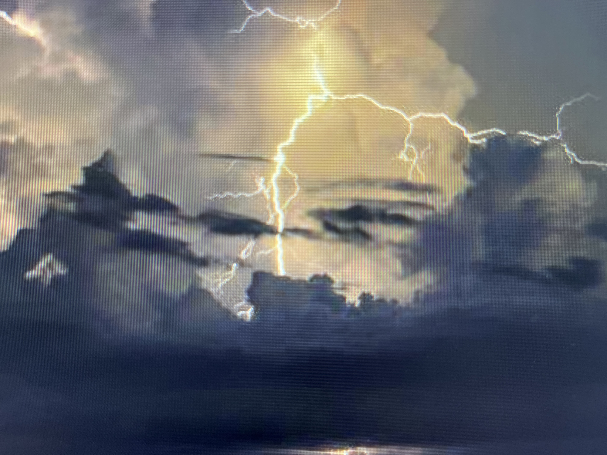 Early morning thunderstorm strikes Varna, Bulgaria with lightning display