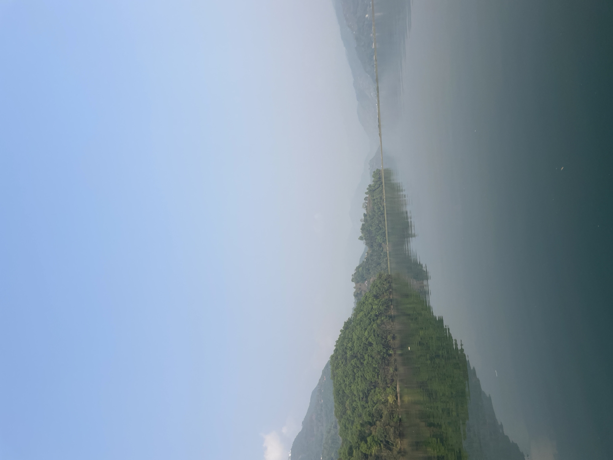 Peaceful lake scene documented in early morning Pokhara