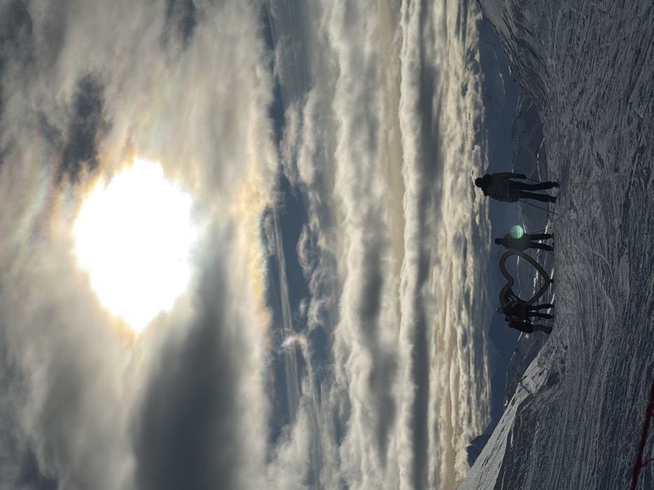 Winter mountain landscape captured in Saint-Martin-de-Belleville Alps