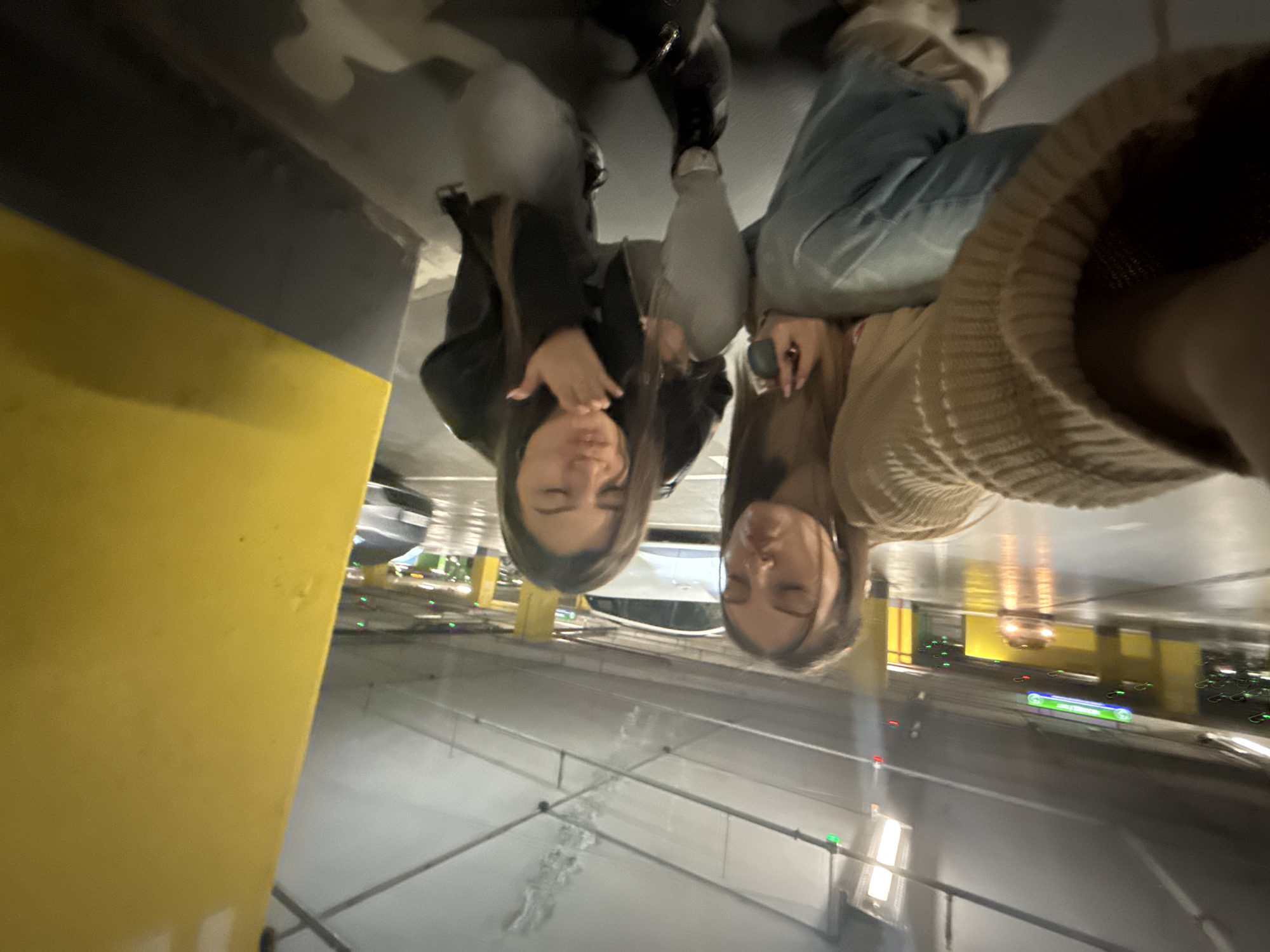 Two women share evening meal and photos in Sofia