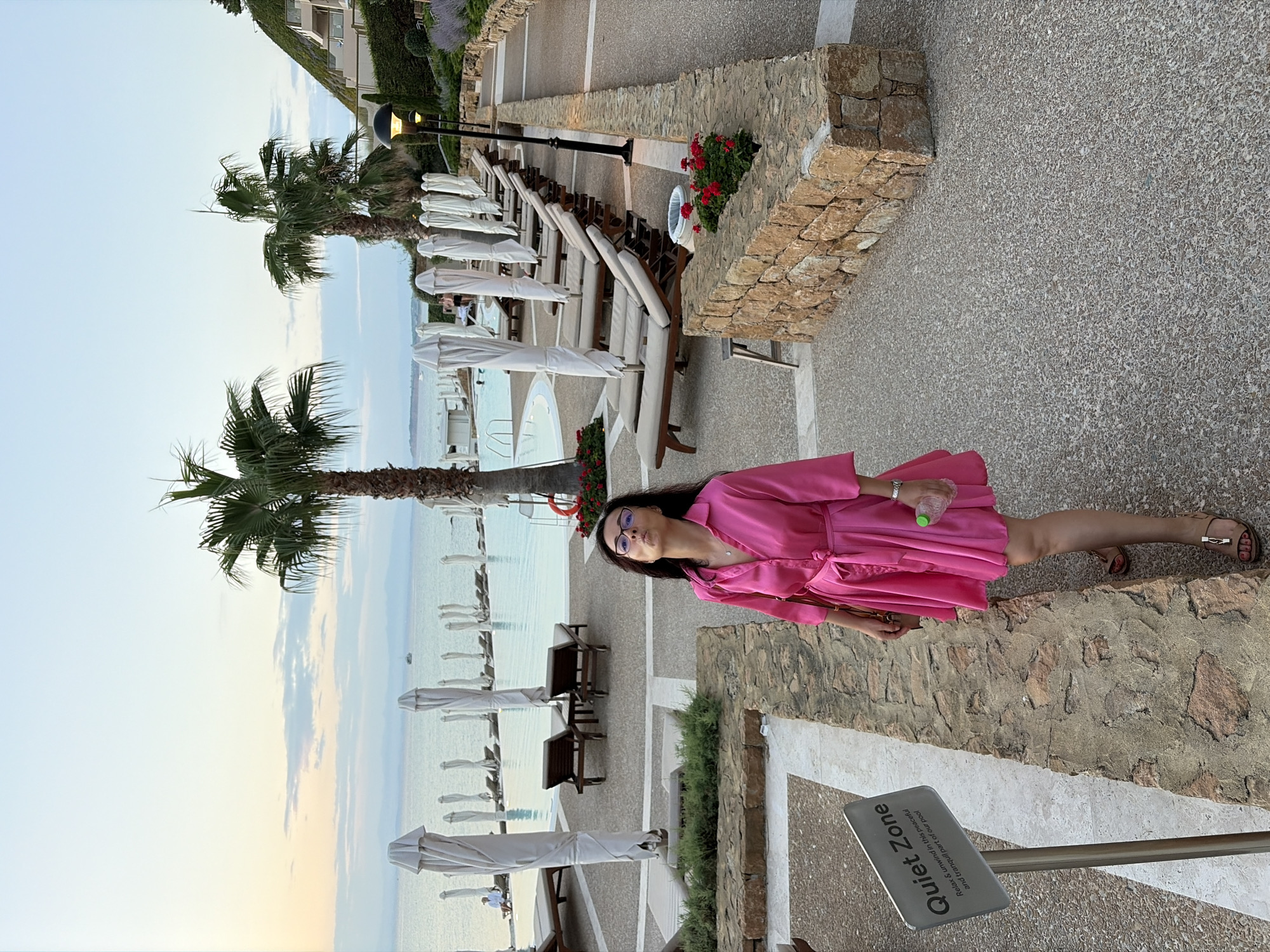 Poolside and beach moments at a Kassandra resort