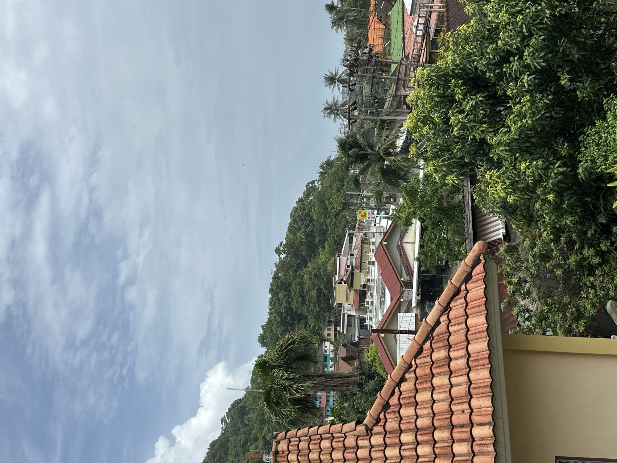 Balcony views and rainy skies over Karon, Thailand