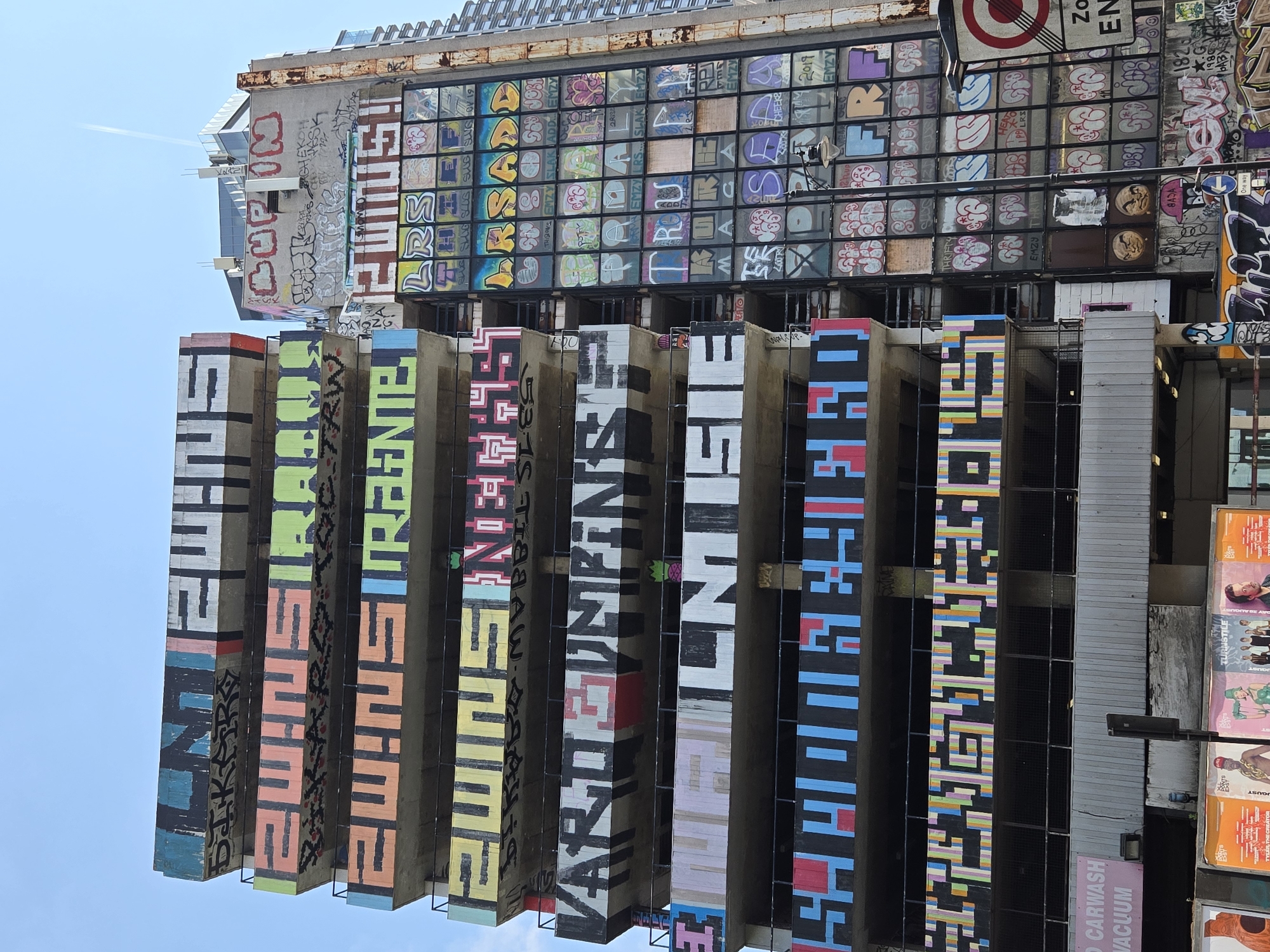 Street art documentation at Seven Sisters Car Park, London