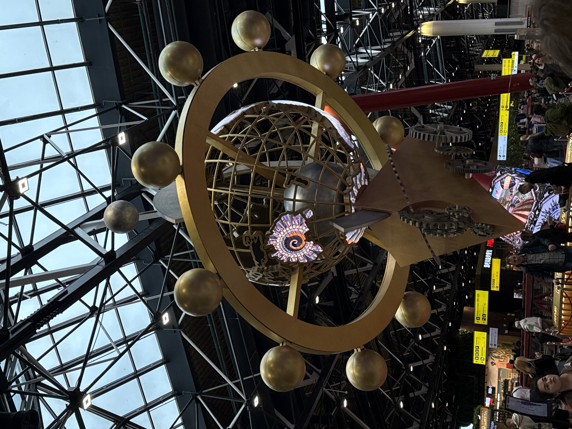 Traveler documents Sheremetyevo Airport interior scenes in Khimki