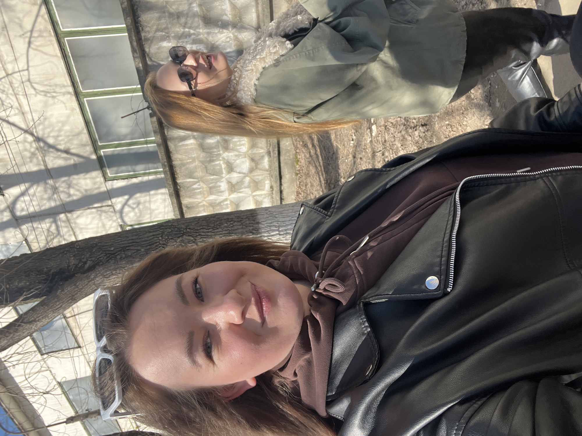 Women with baby stroller spotted on sunny morning in Chaikovsky