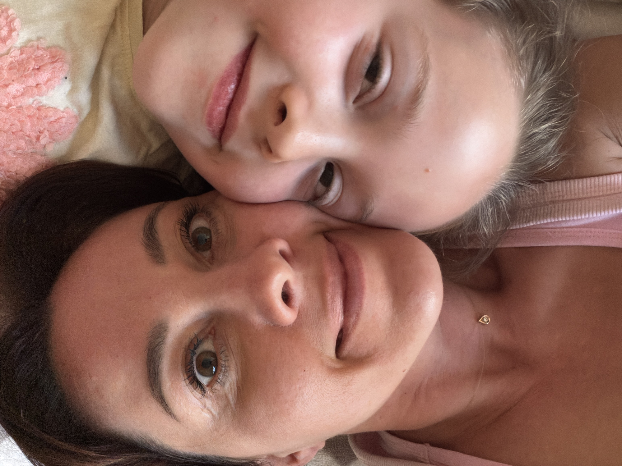 Mother, daughter share intimate moments at home in Riga