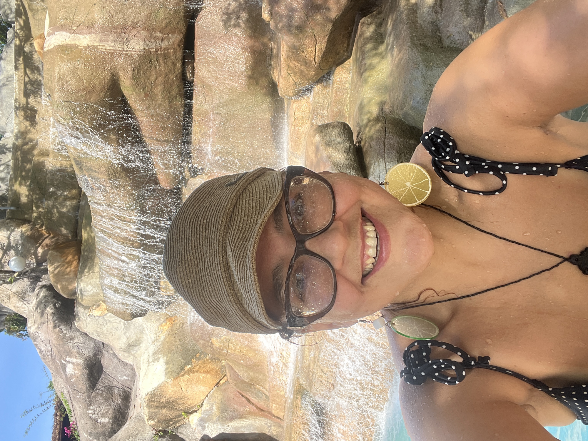 Woman Takes Waterfall Selfies at Vietnam Resort Pool