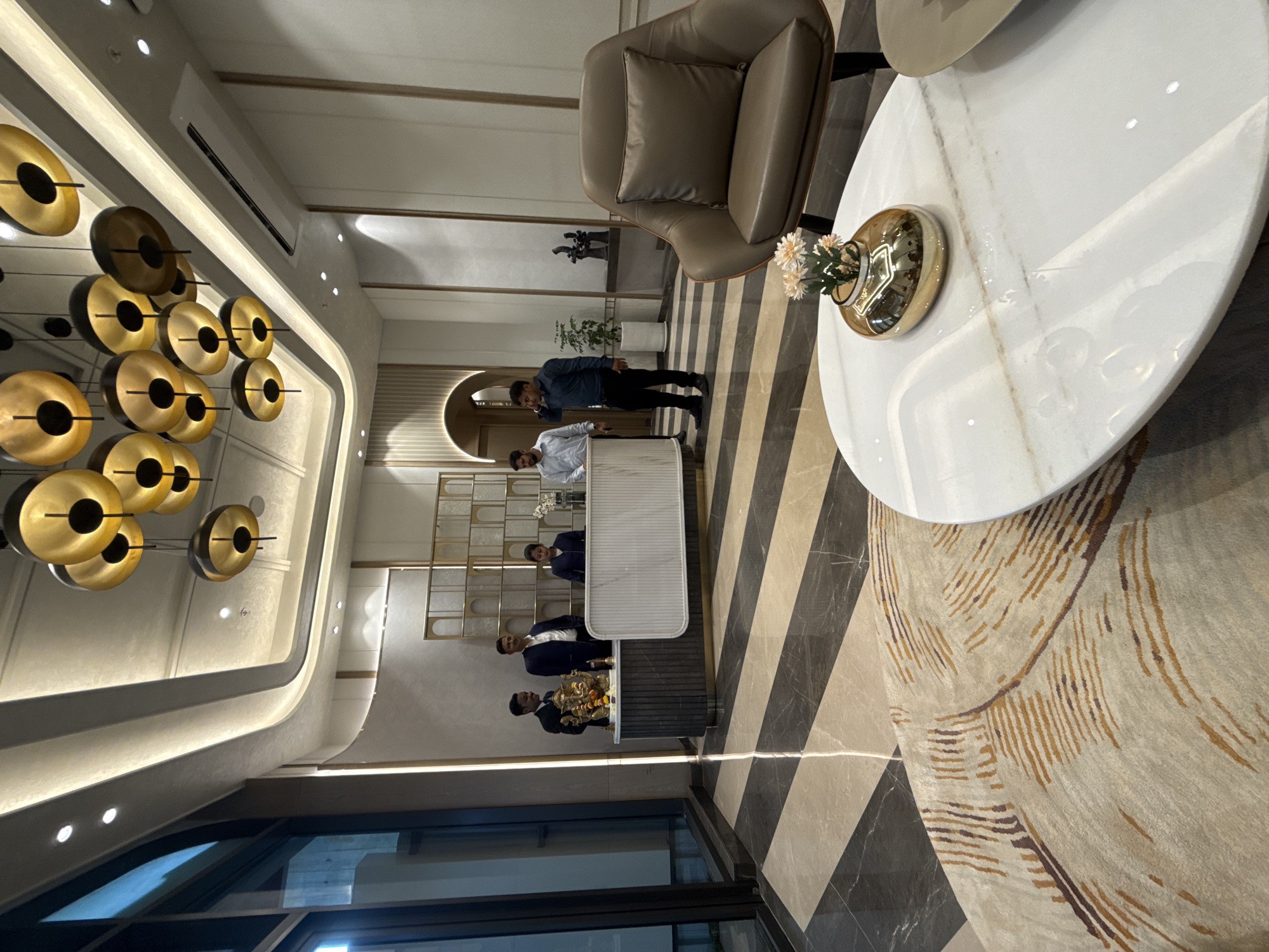 Modern hotel lobby interior observed in Pimpri-Chinchwad