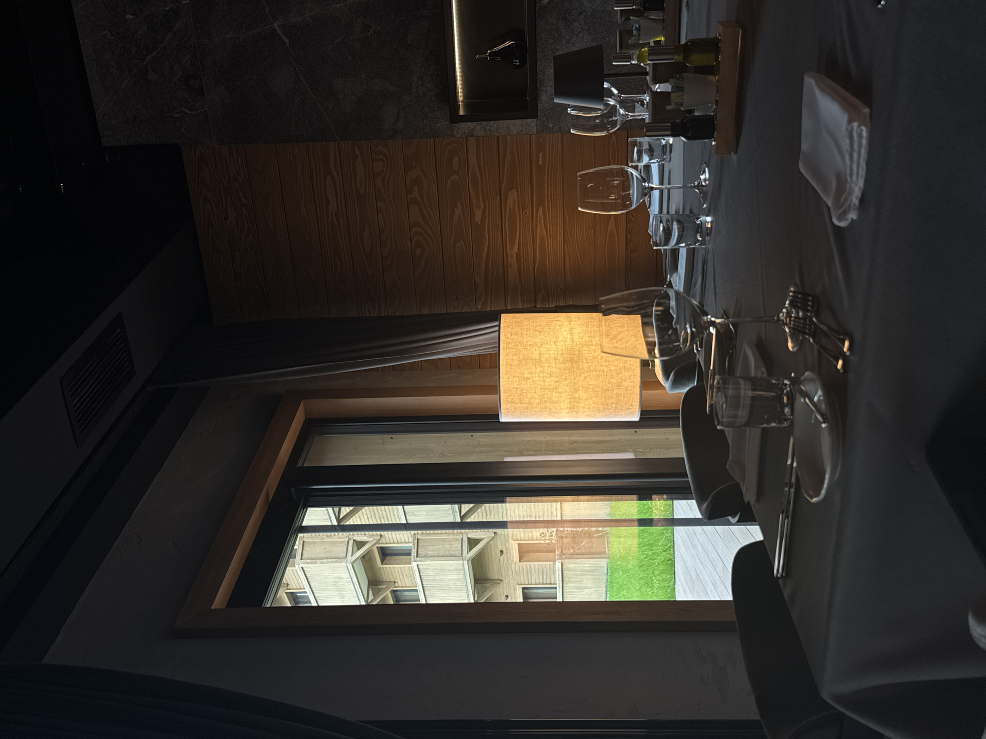 Restaurant dining area observed in Katun Bačko brdo, Montenegro