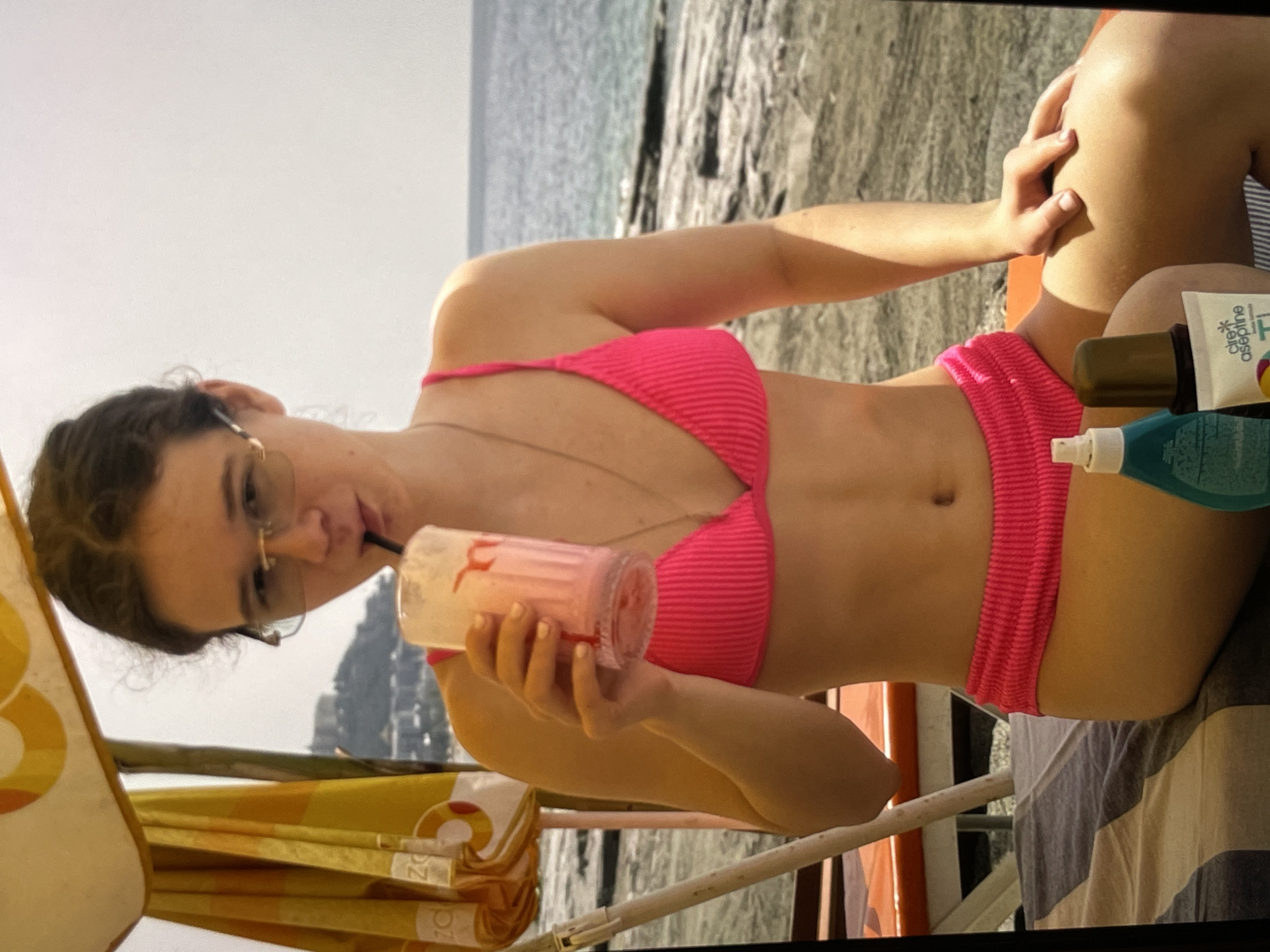 Beach day and urban evening captured across multiple locations