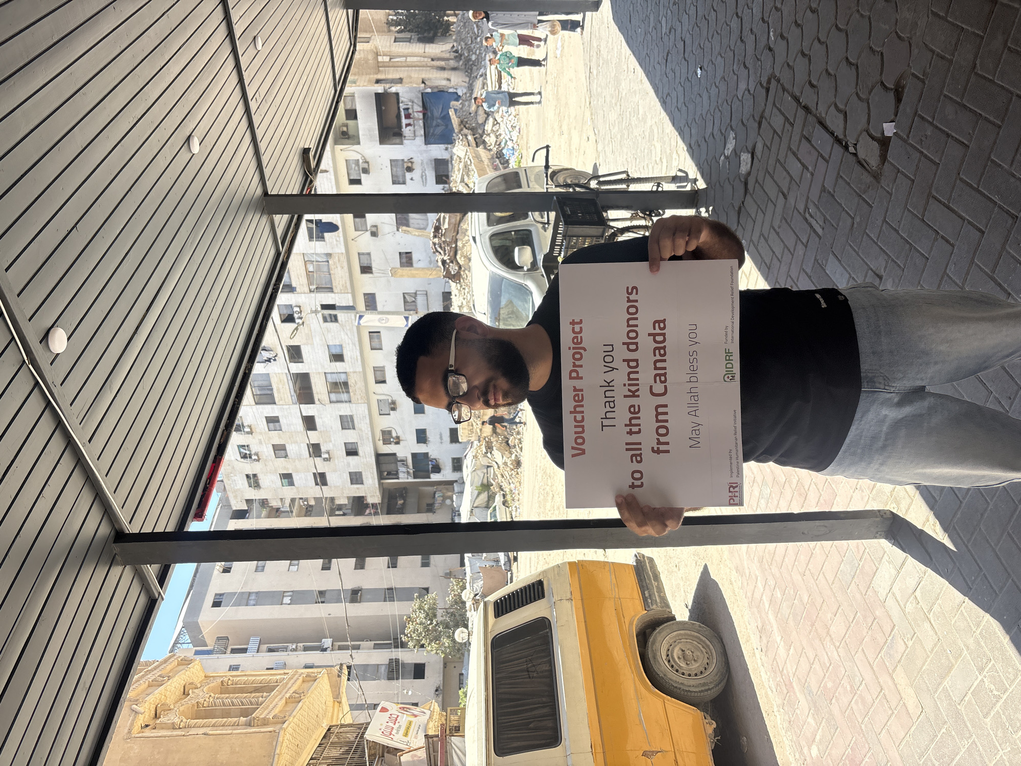 Canadian-funded voucher project acknowledged in Gaza street scene