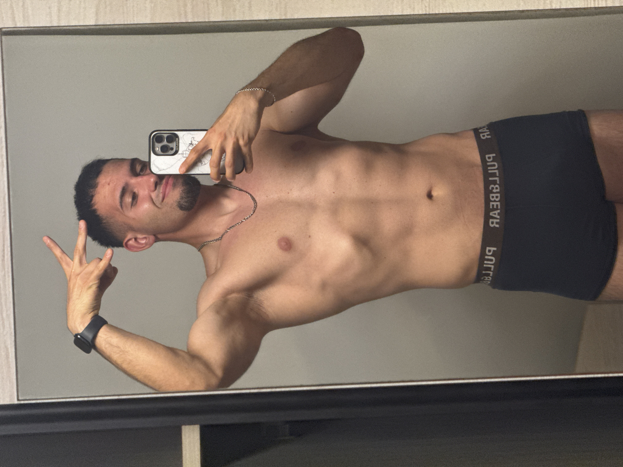 Mirror selfie session at home in Shumen, Bulgaria