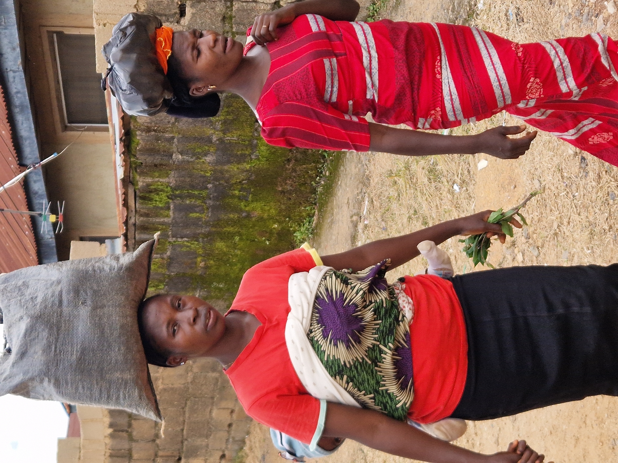 Street life and market activity in an informal West African neighborhood.