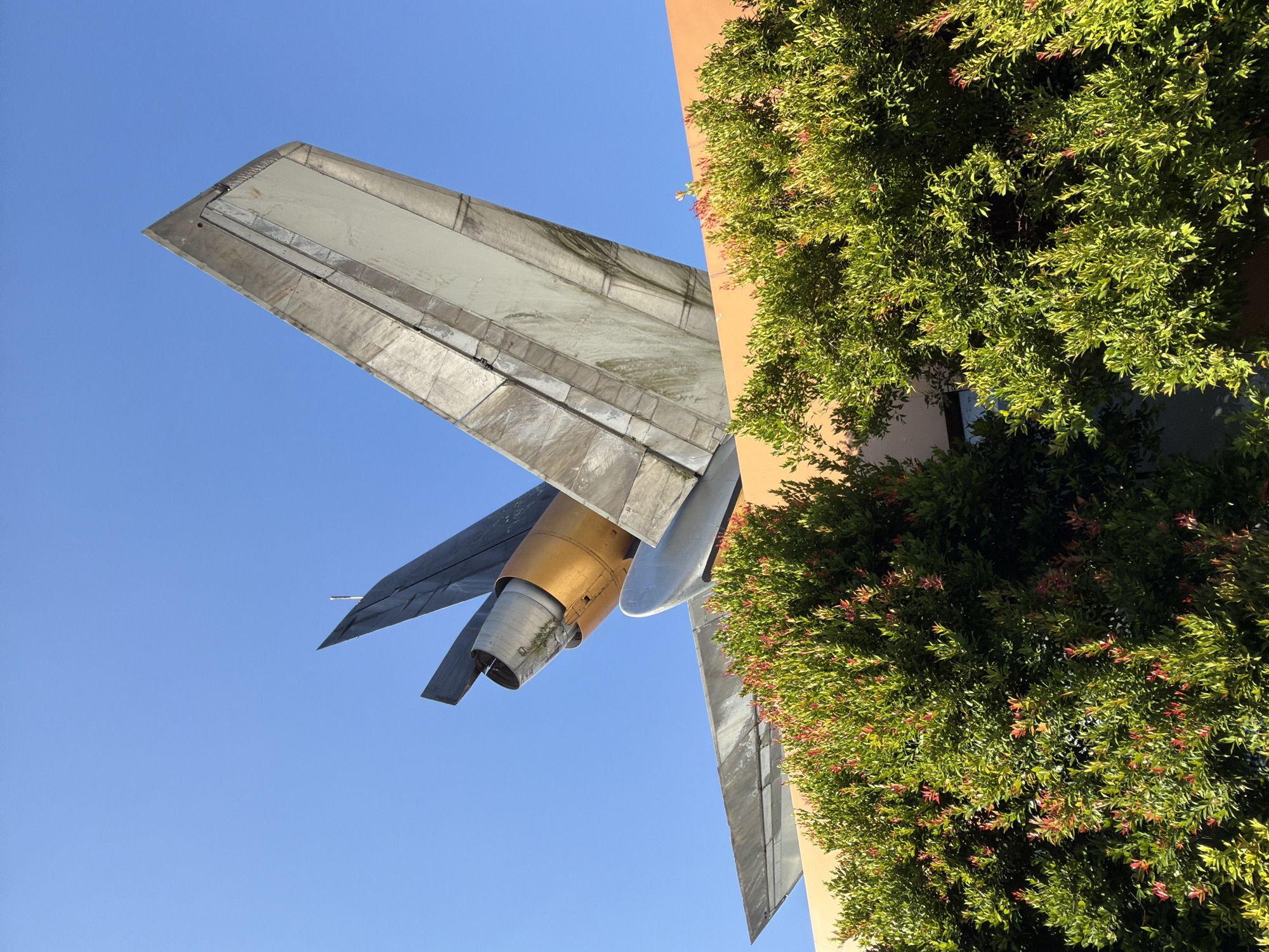 Building with airplane on its roof turns heads in North Kuta