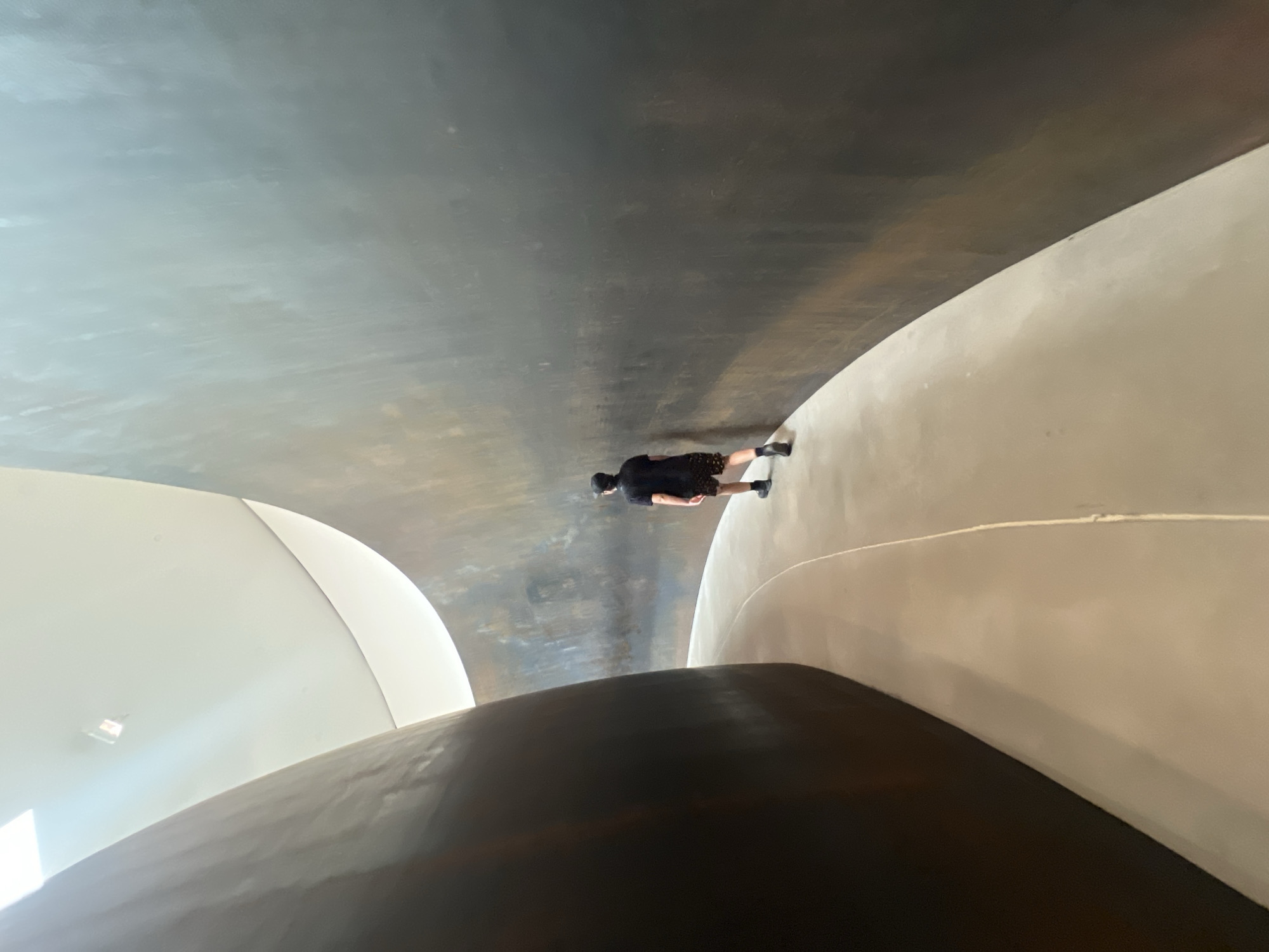Inside Bilbao's iconic curved metal architectural spaces