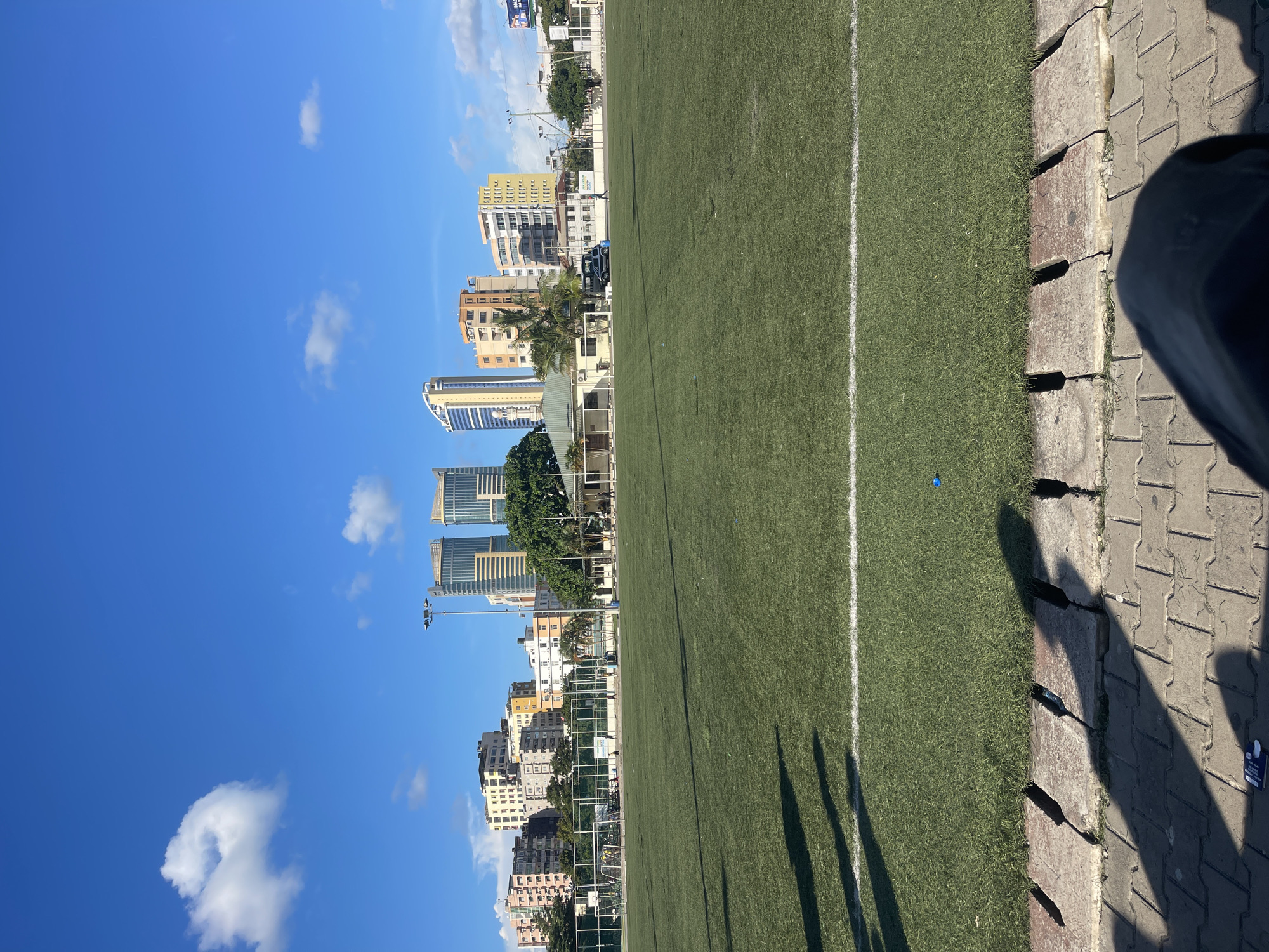 Football field observed in Dar es Salaam residential area