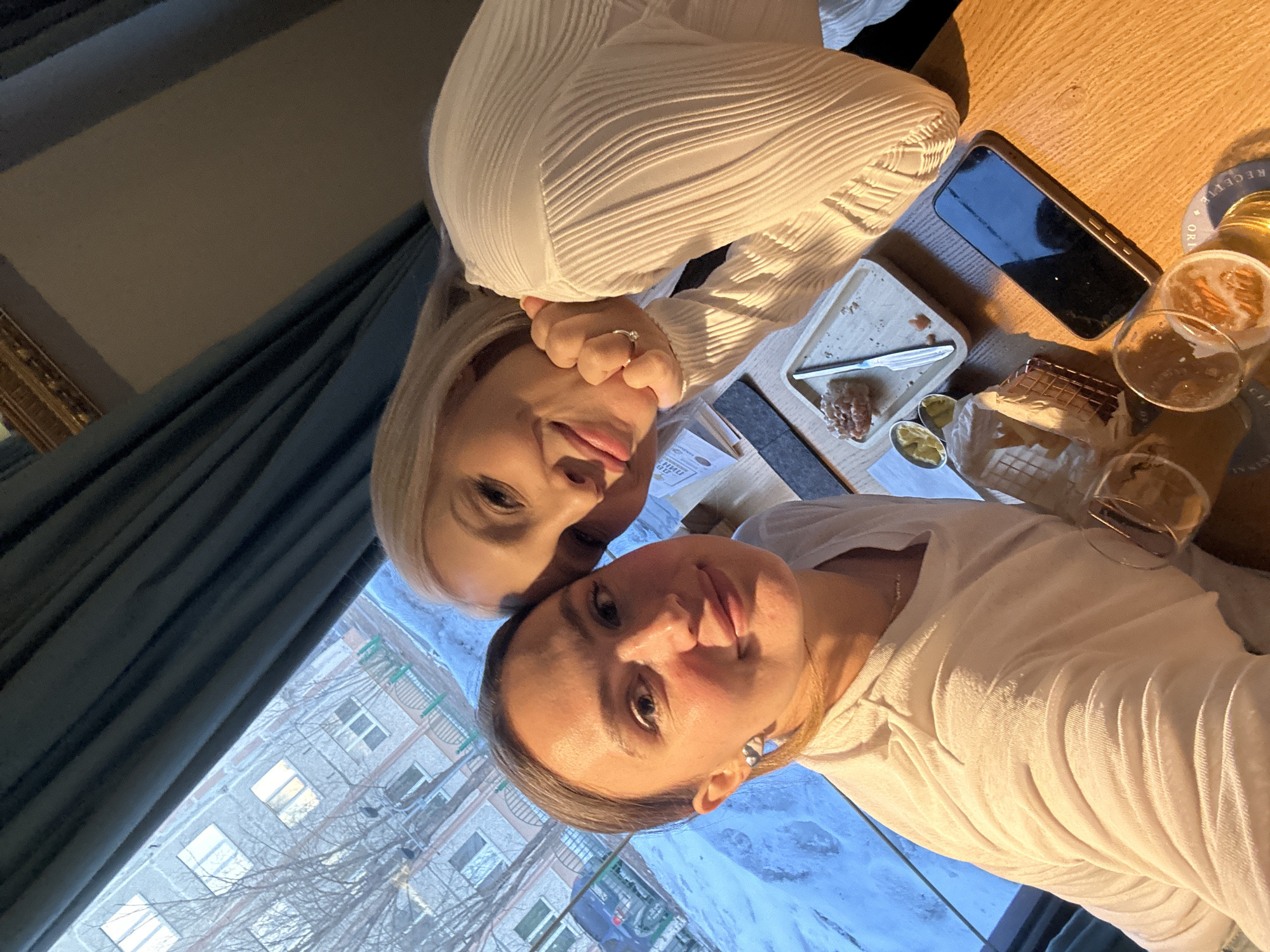 Women enjoy casual restaurant afternoon in Surgut, Russia