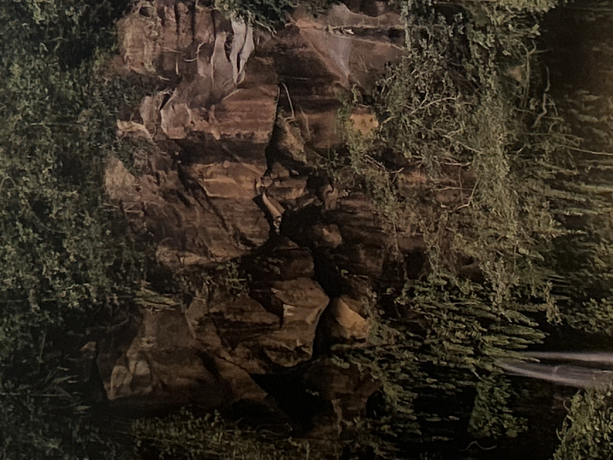 Natural rock formations and waterfall documented in Plovdiv