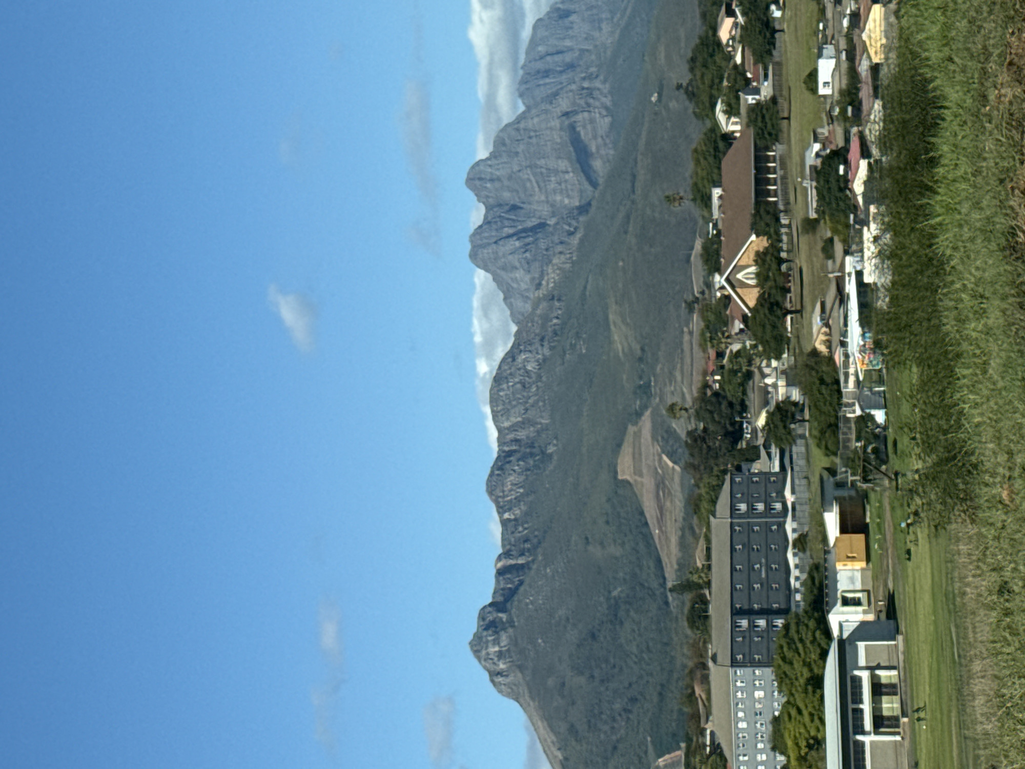 Panoramic views captured of Stellenbosch town beneath mountain range