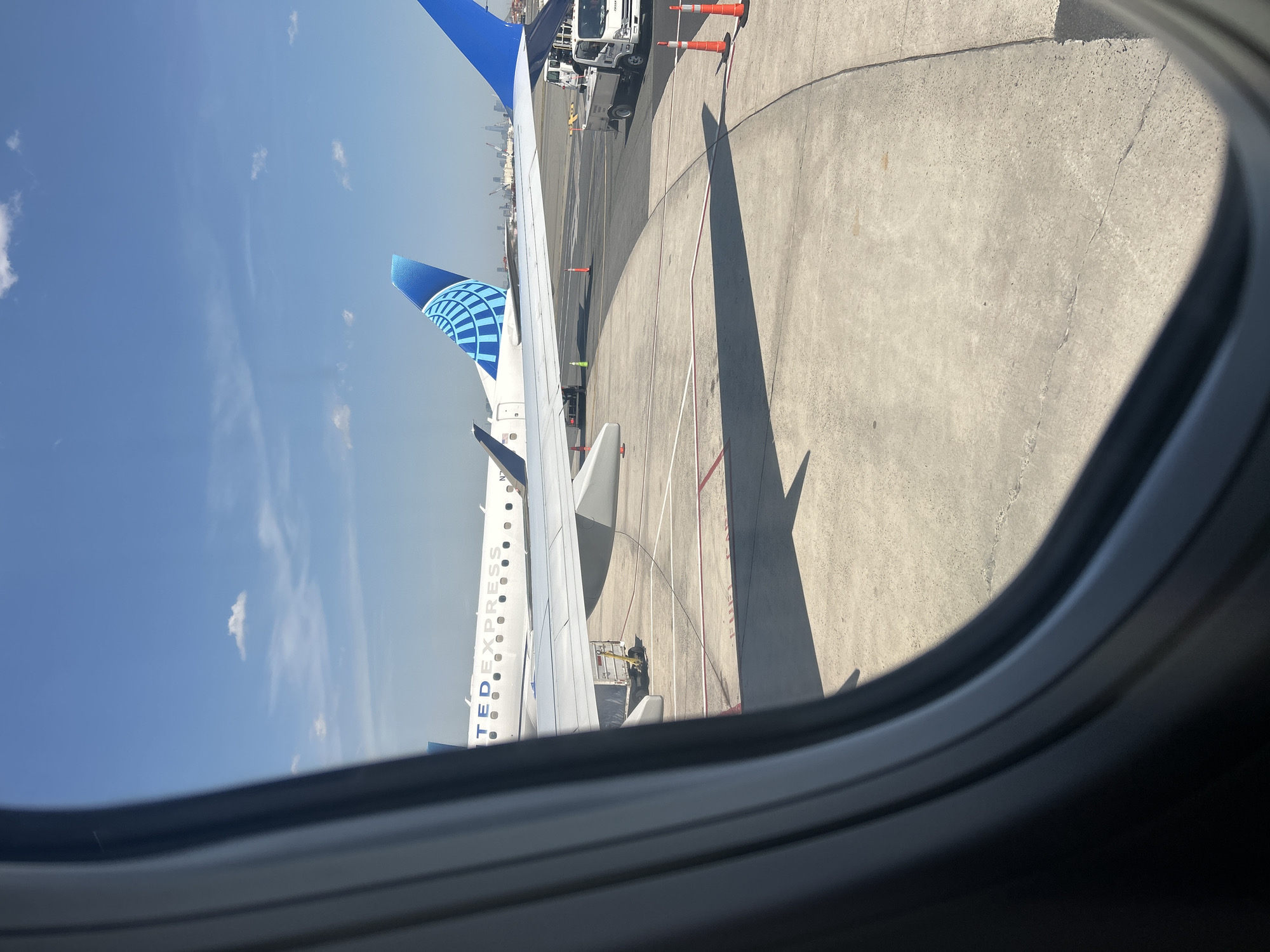 United Express aircraft spotted at Newark Airport tarmac