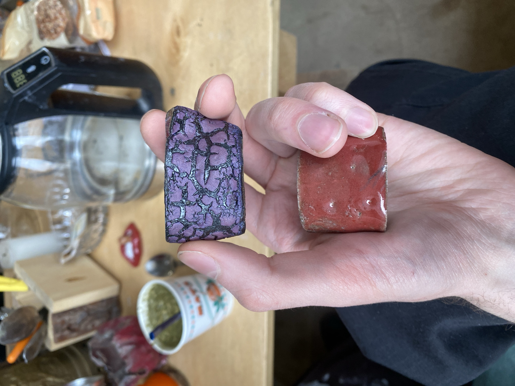Person holds mysterious rectangular objects in Moscow