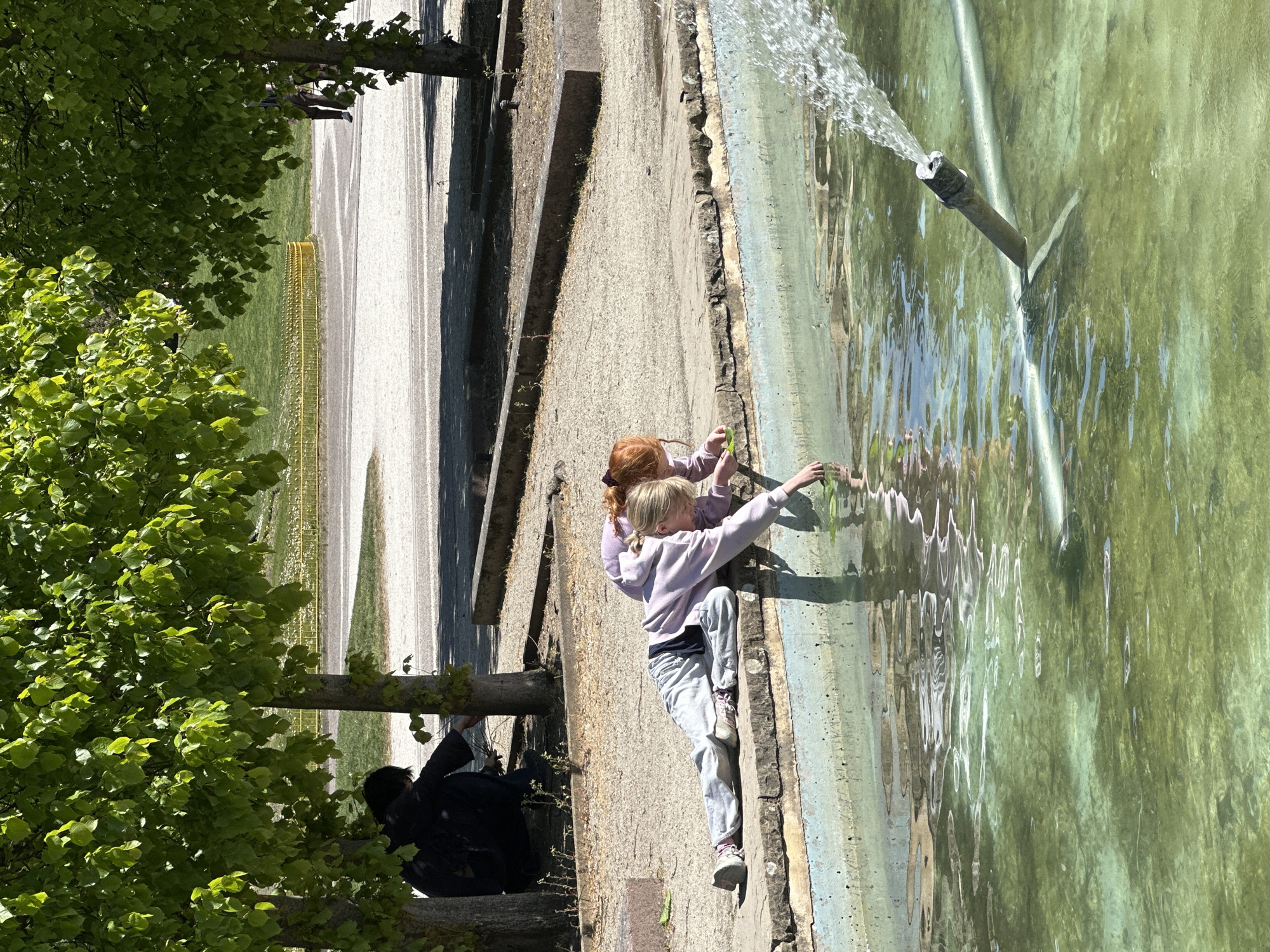 Weekend leisure activities observed at London park water features