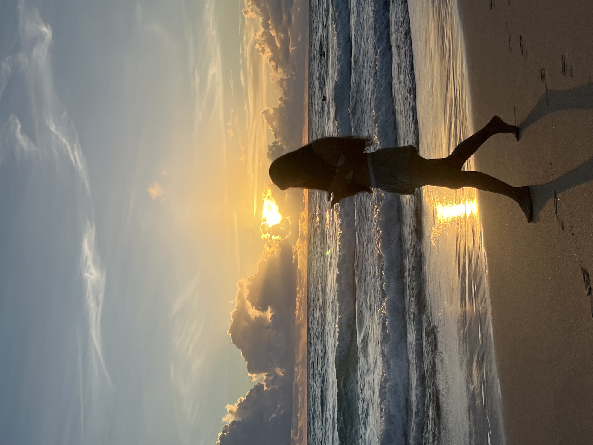 Sunset hour at Bang Tao Beach, Choeng Thale