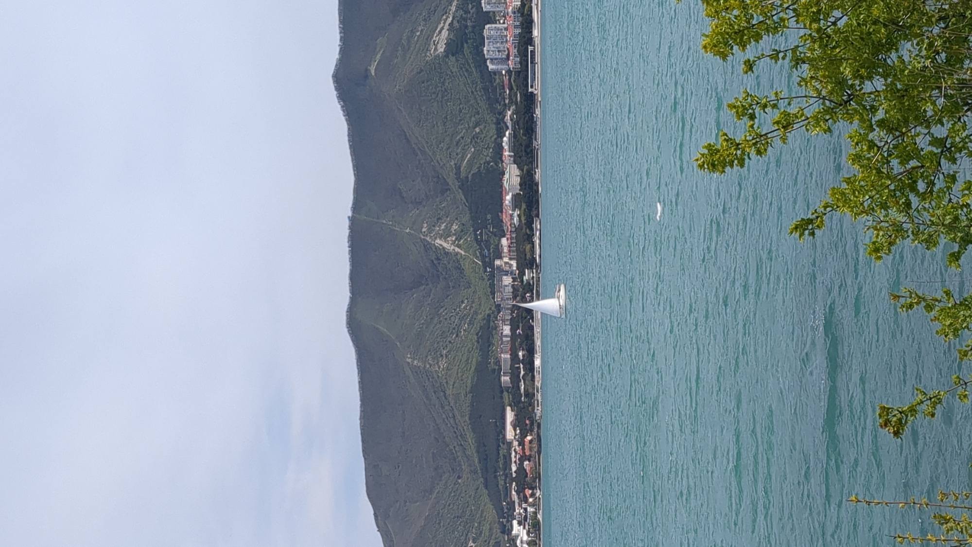Morning scenes captured along Gelendzhik's sunny coastal promenade