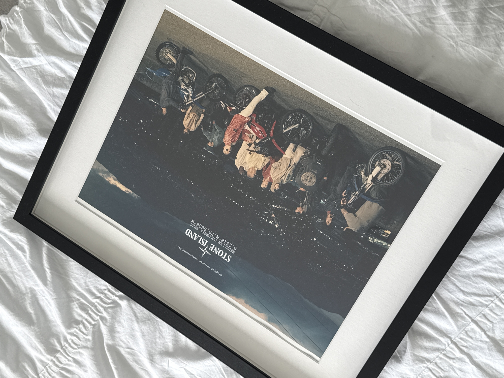 Black-framed artwork observed in London residential settings