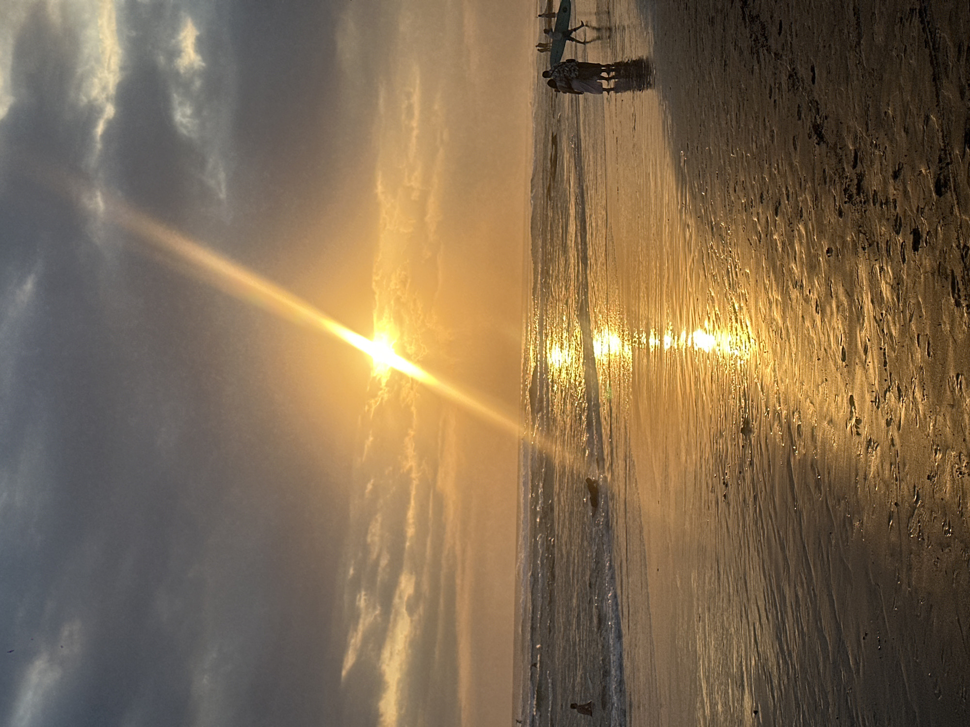 Sunset beach stroll with a cafe break