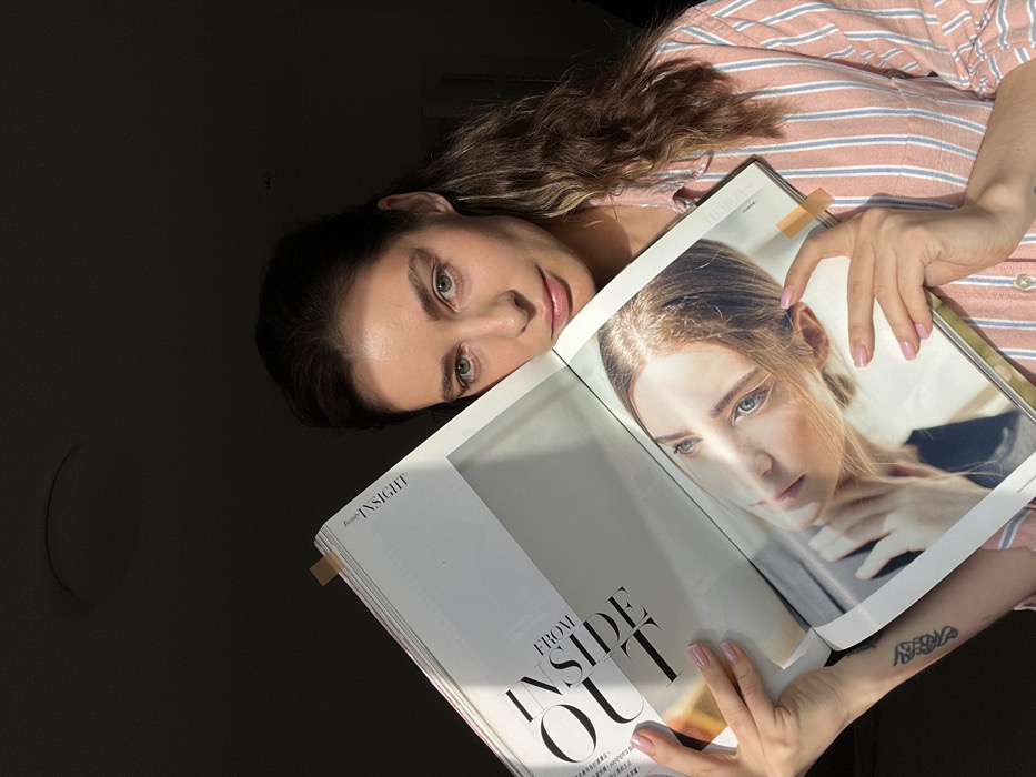 Woman's morning routine documented over 54 minutes in residential bathroom