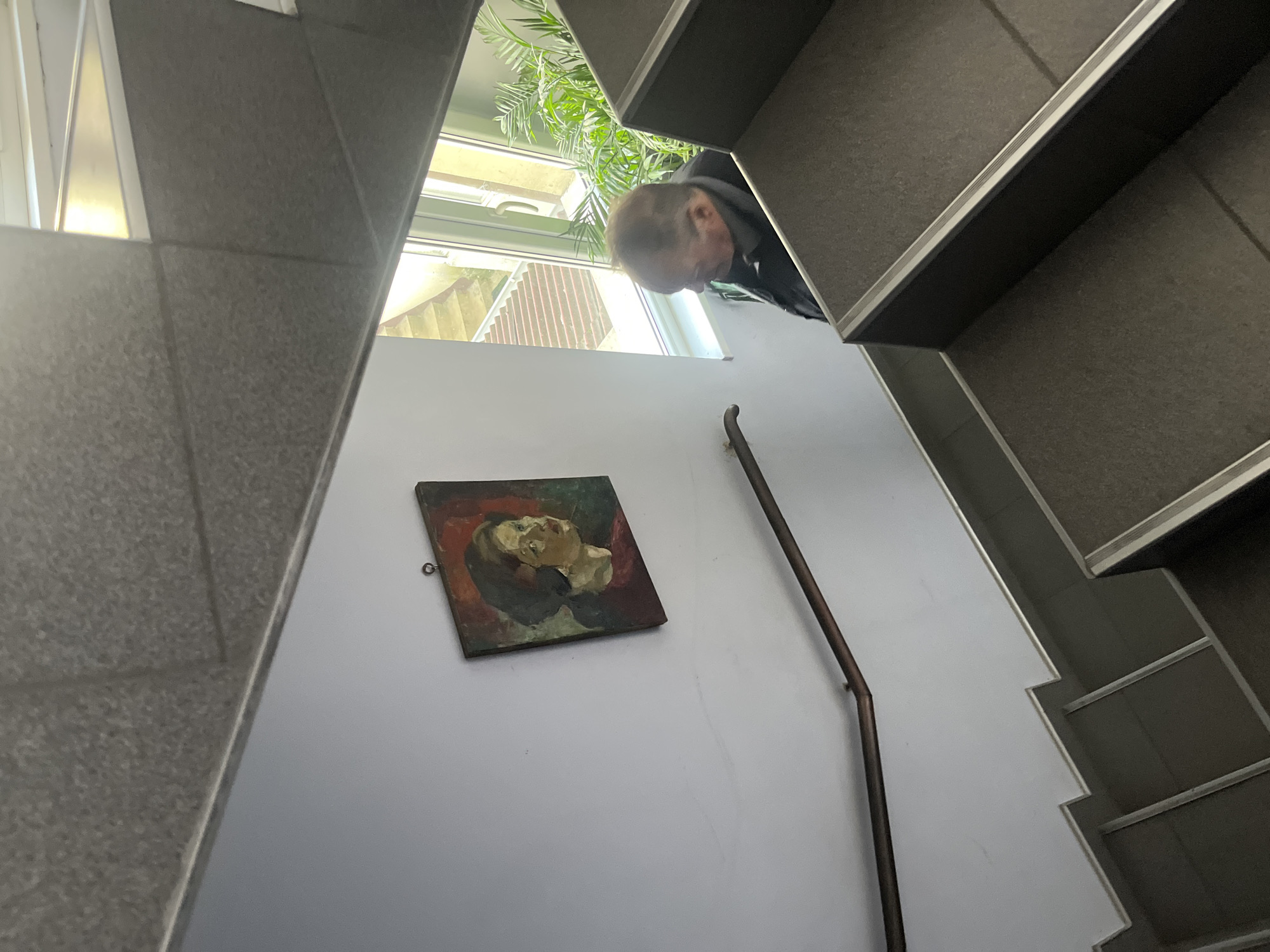 Indoor art displays documented in Goce Delcev building