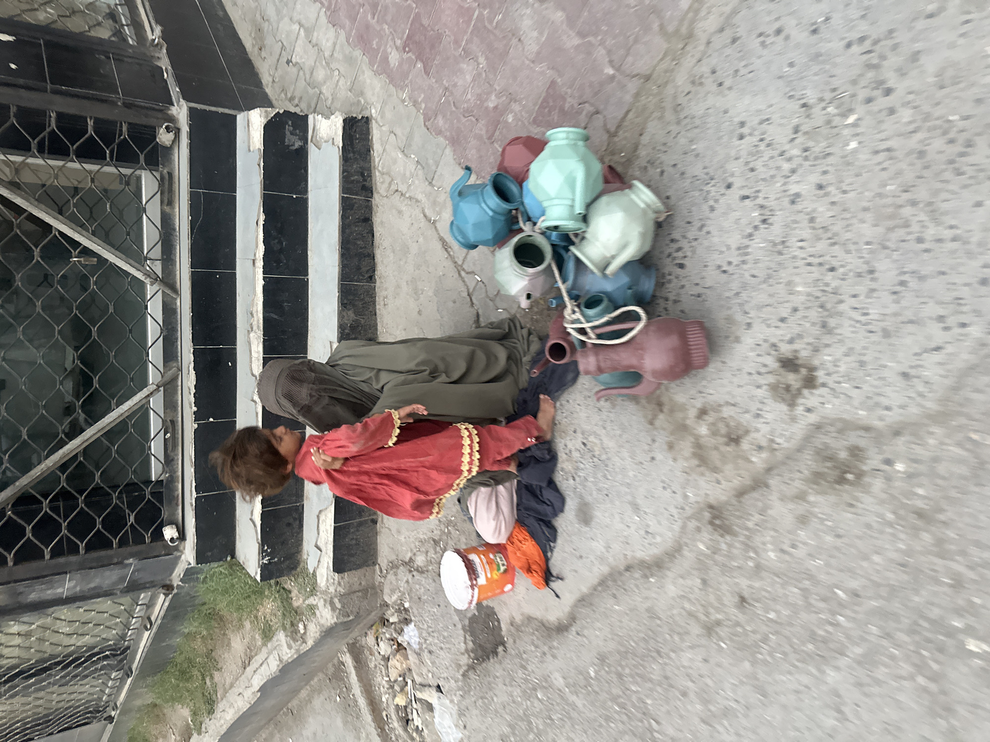 Street scene on the pavements of Quetta City, Pakistan