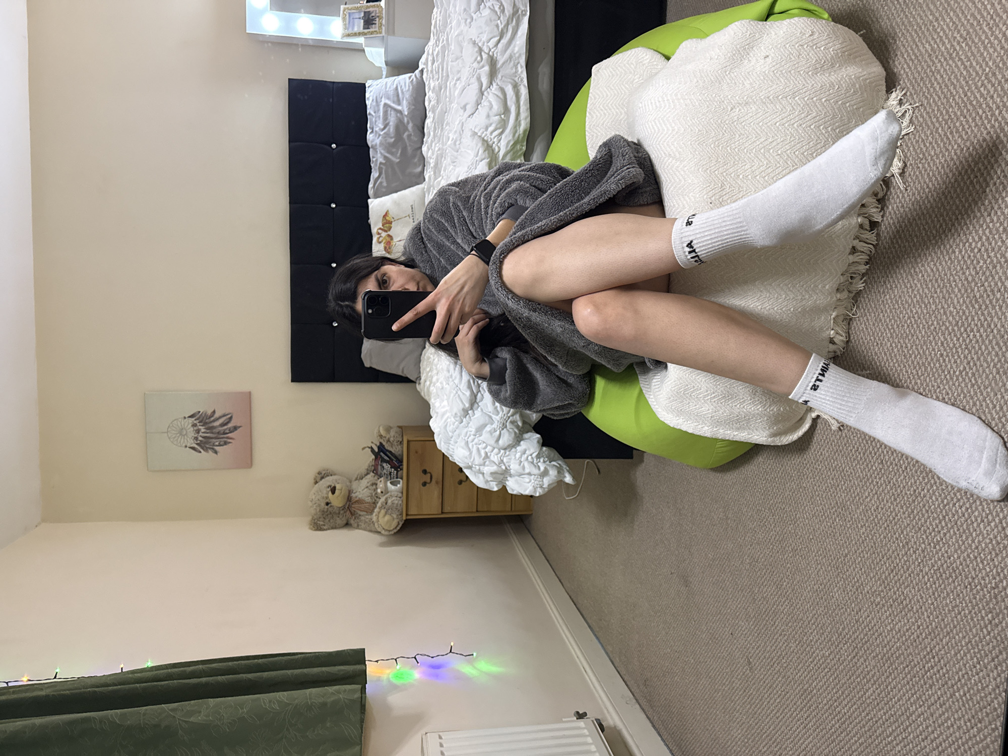 Evening dinner and bedroom relaxation documented in Great Yarmouth