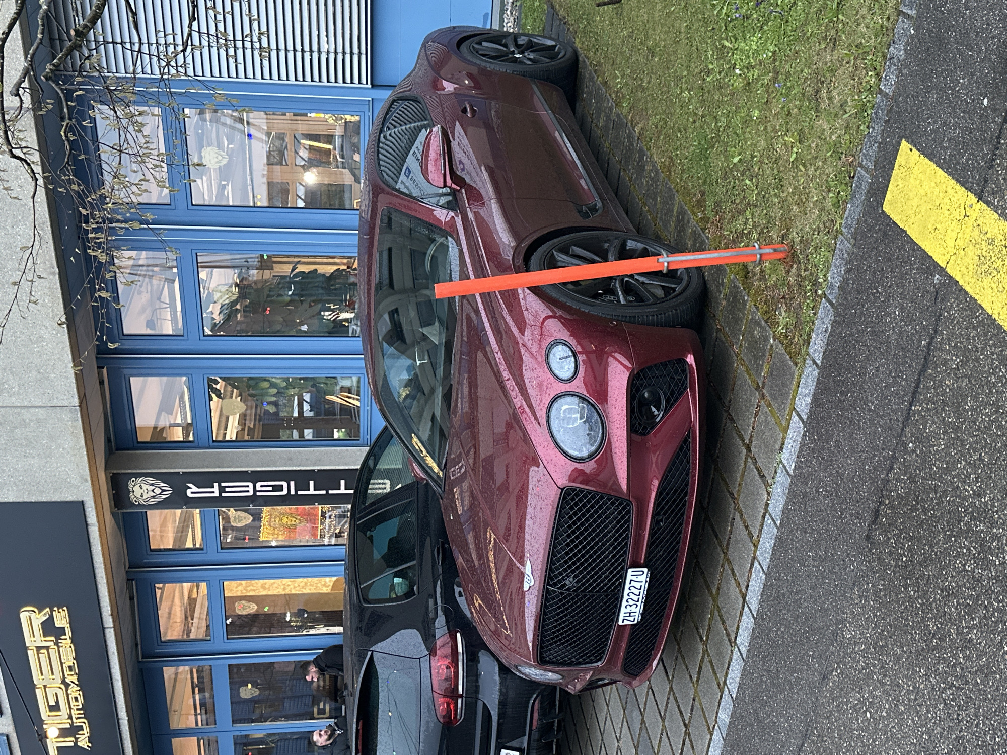 Luxury Bentley spotted at Swiss automobile dealership