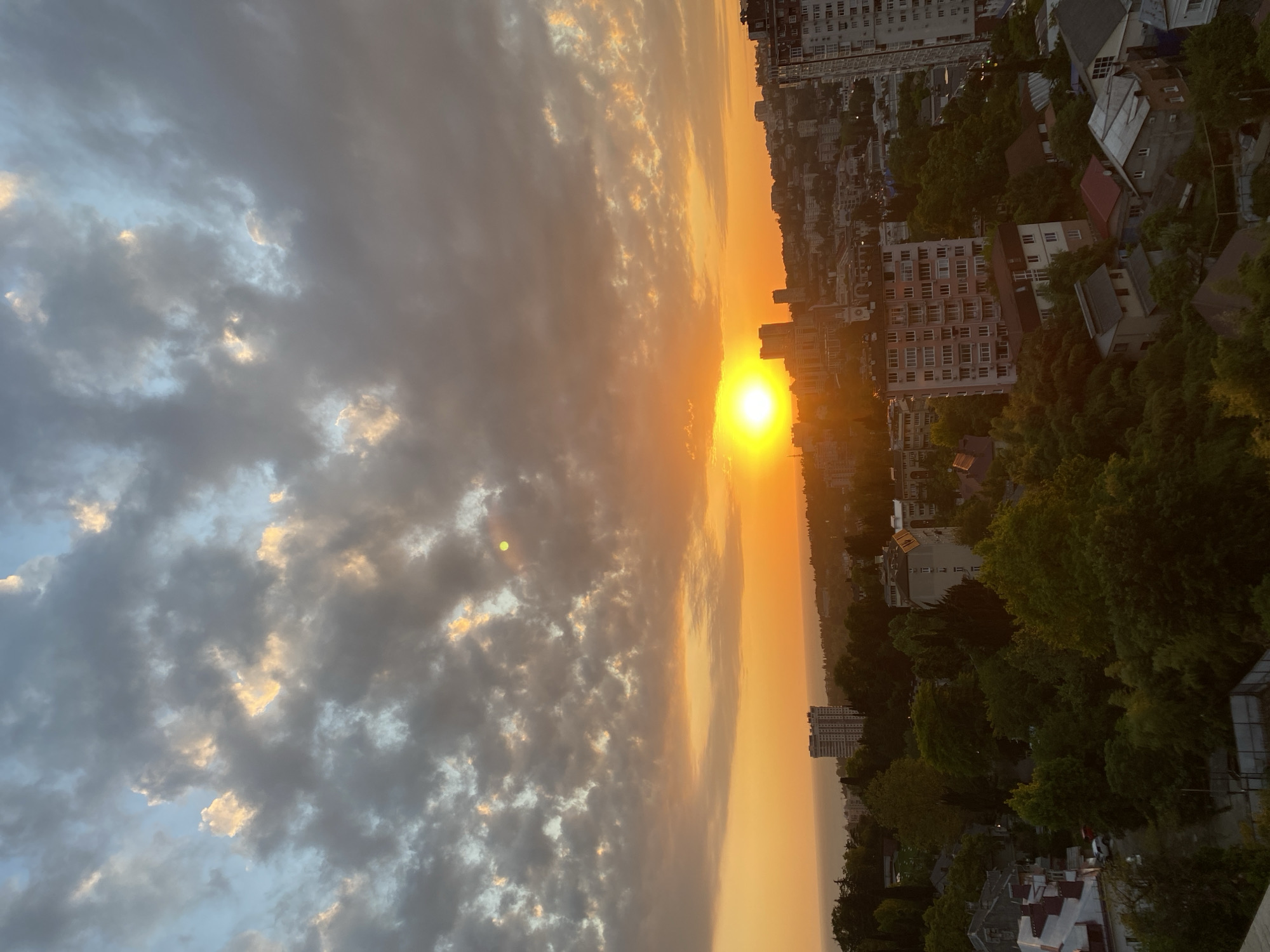 Sunset captured over Sochi skyline on May 27