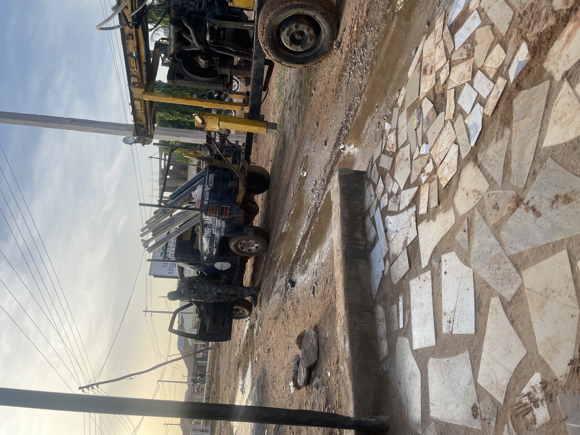 Construction activity and daily life documented in Nigeria