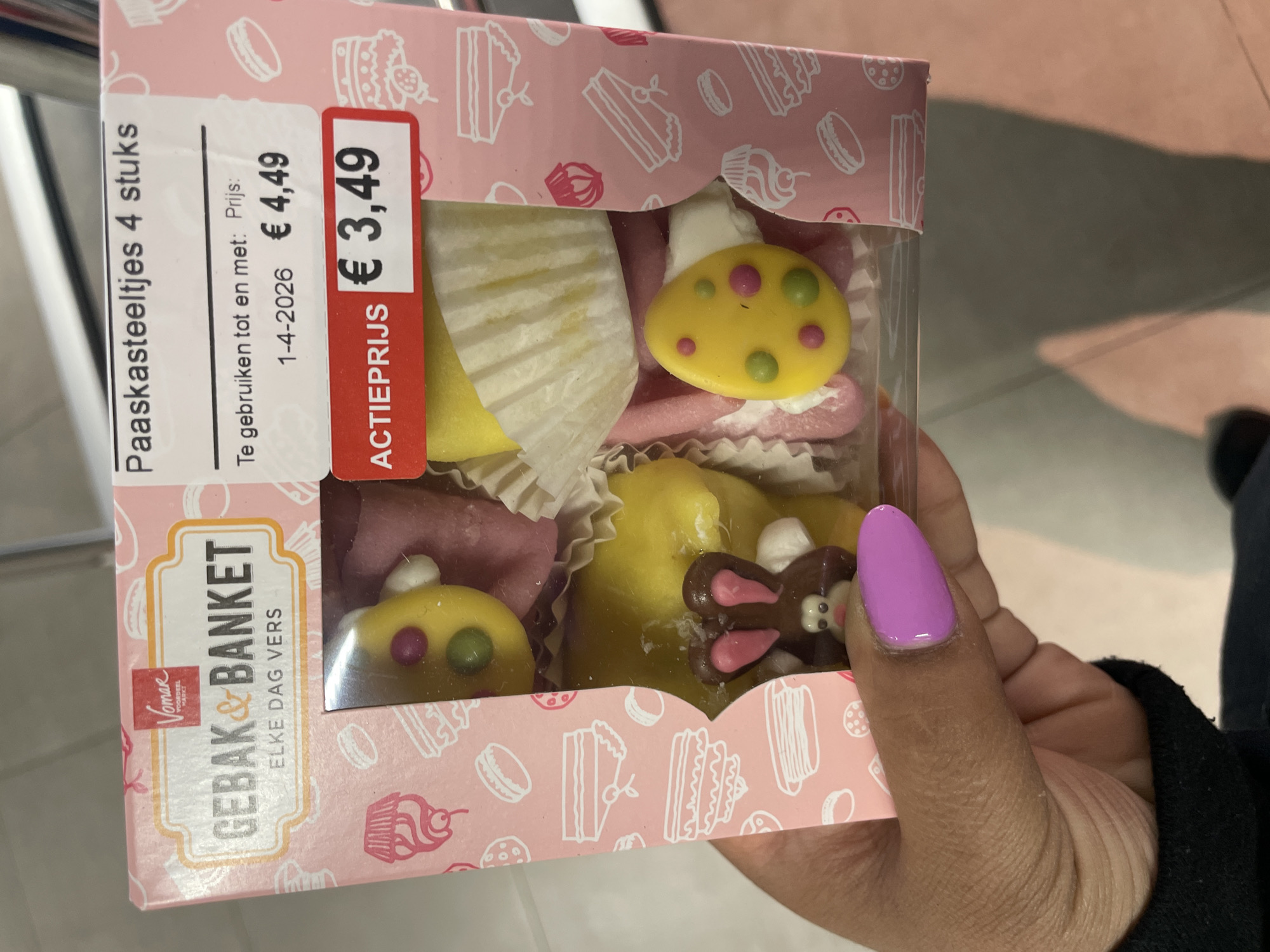 Easter grocery shopping documented at Dronten supermarket