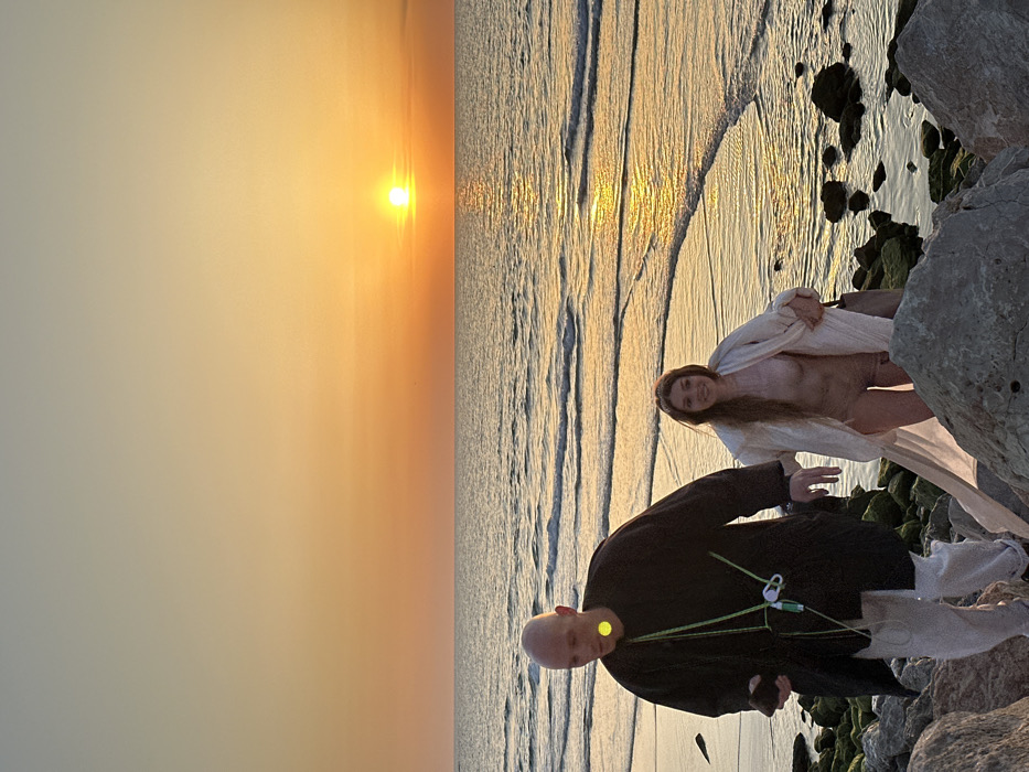 Afternoon leisure scenes captured along Tel Aviv coastline during sunset