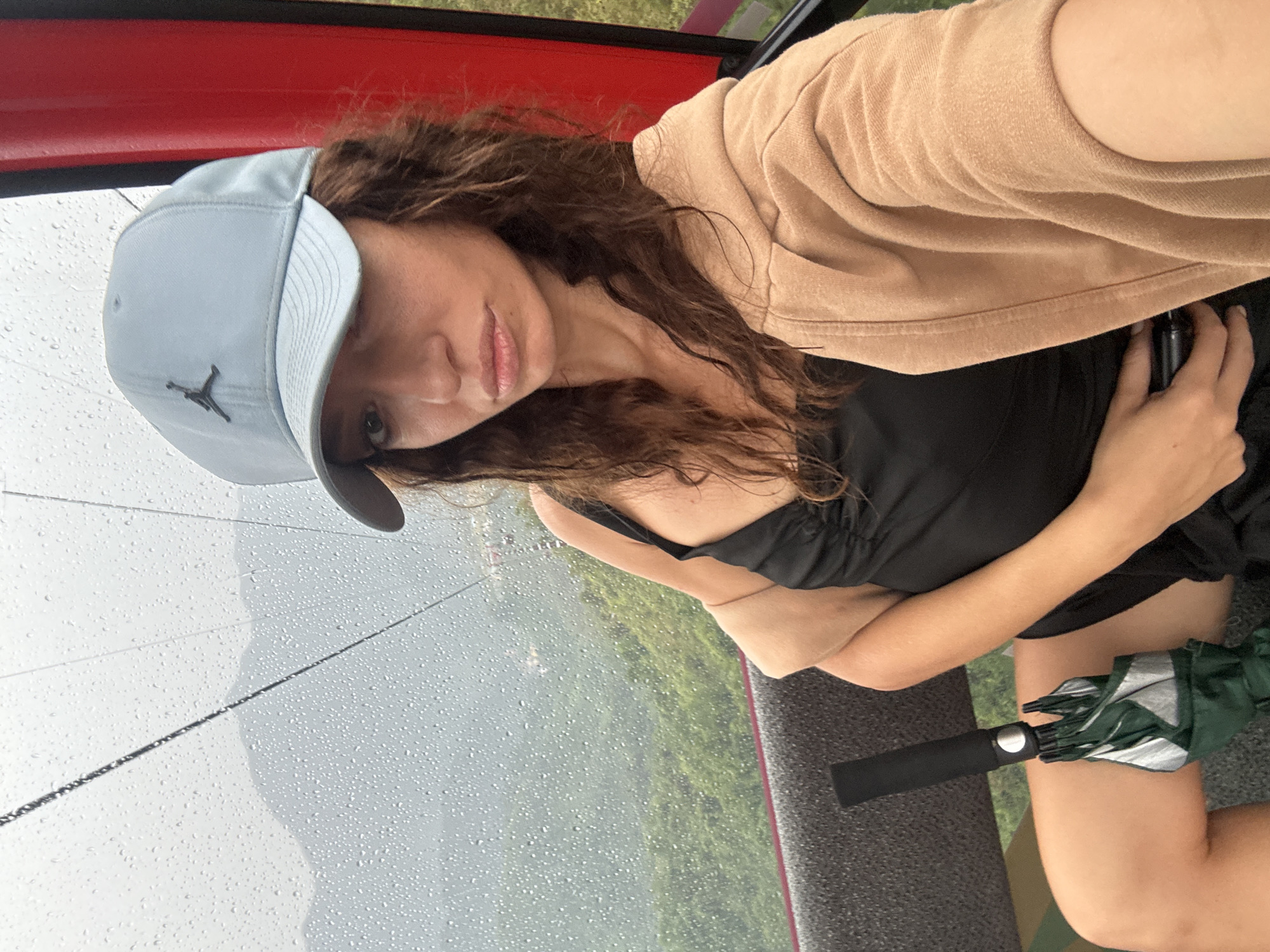Tourists ride Heaven's Gate cable cars in rainy Da Nang
